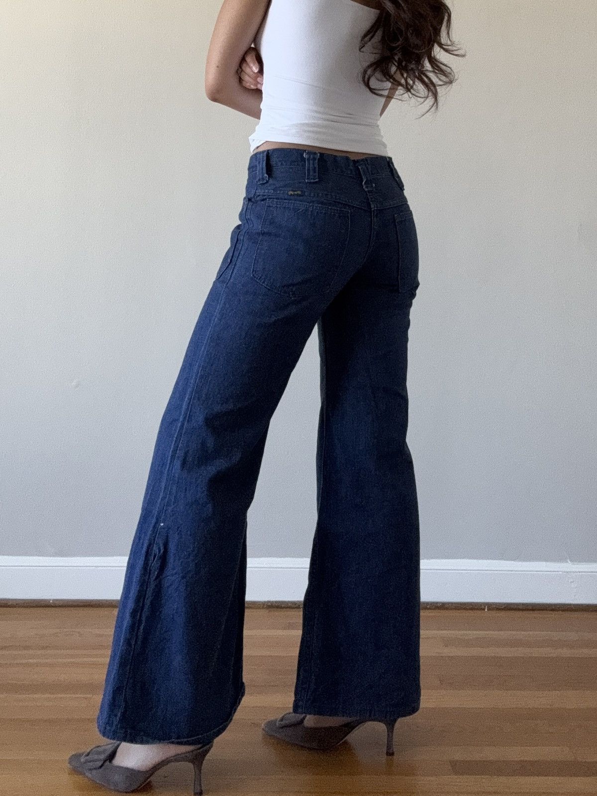 Vintage × Wrangler vintage low rise flare jeans Size 25" / US 0 / IT 36 - 2 Thumbnail