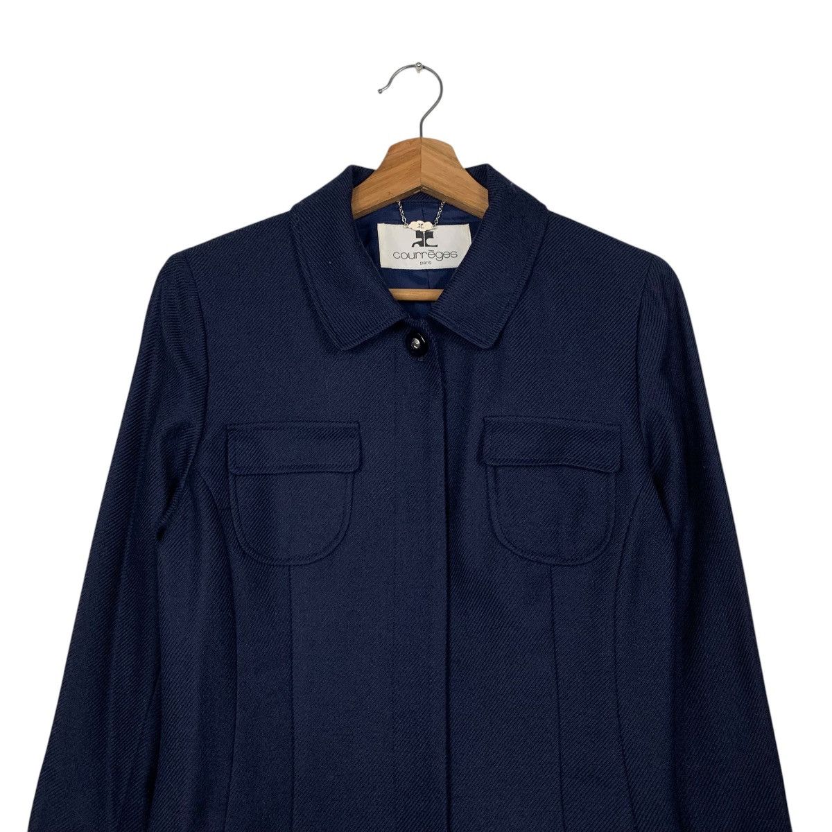 Courreges 90’s COURREGES Wool Jacket #2347-C105 Size M / US 6-8 / IT 42-44 - 2 Thumbnail