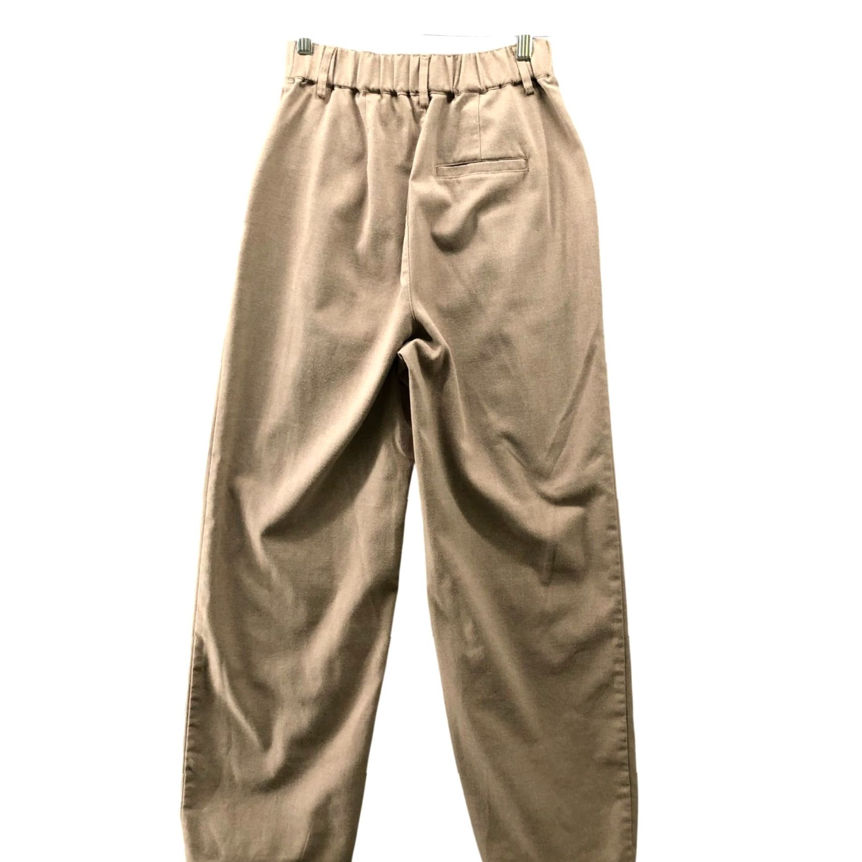 Urban Outfitters VINTAGE? No. Urban Outfitters Pleated Front Wide Leg Dress Pants Womens S Beige High Waisted Size 28" / US 6 / IT 42 - 2 Thumbnail