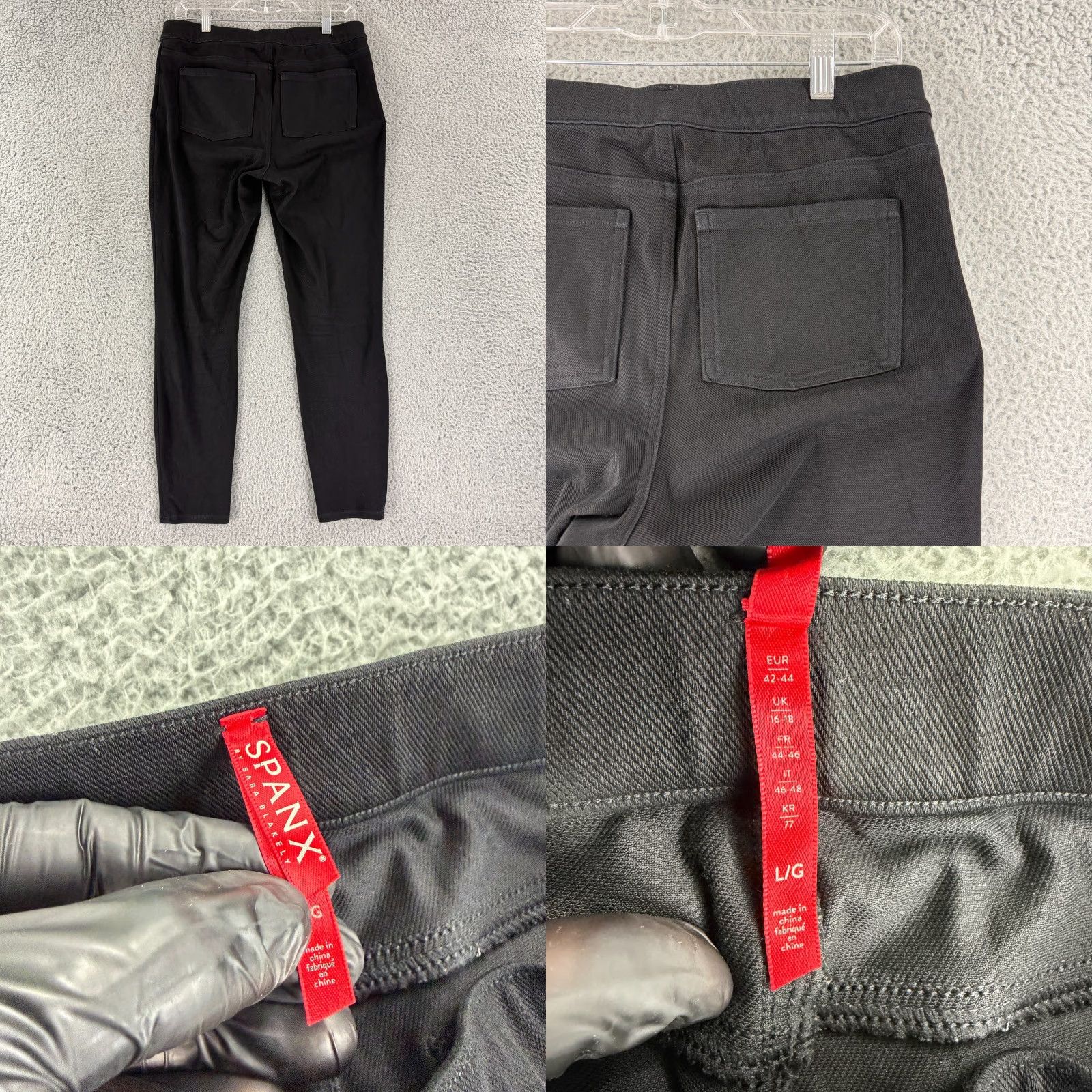 Spanx Spanx Ankle Pants Womens Large Black Pull On Stretch Mid-Rise Size 36" / US 14 / IT 50 - 8 Thumbnail