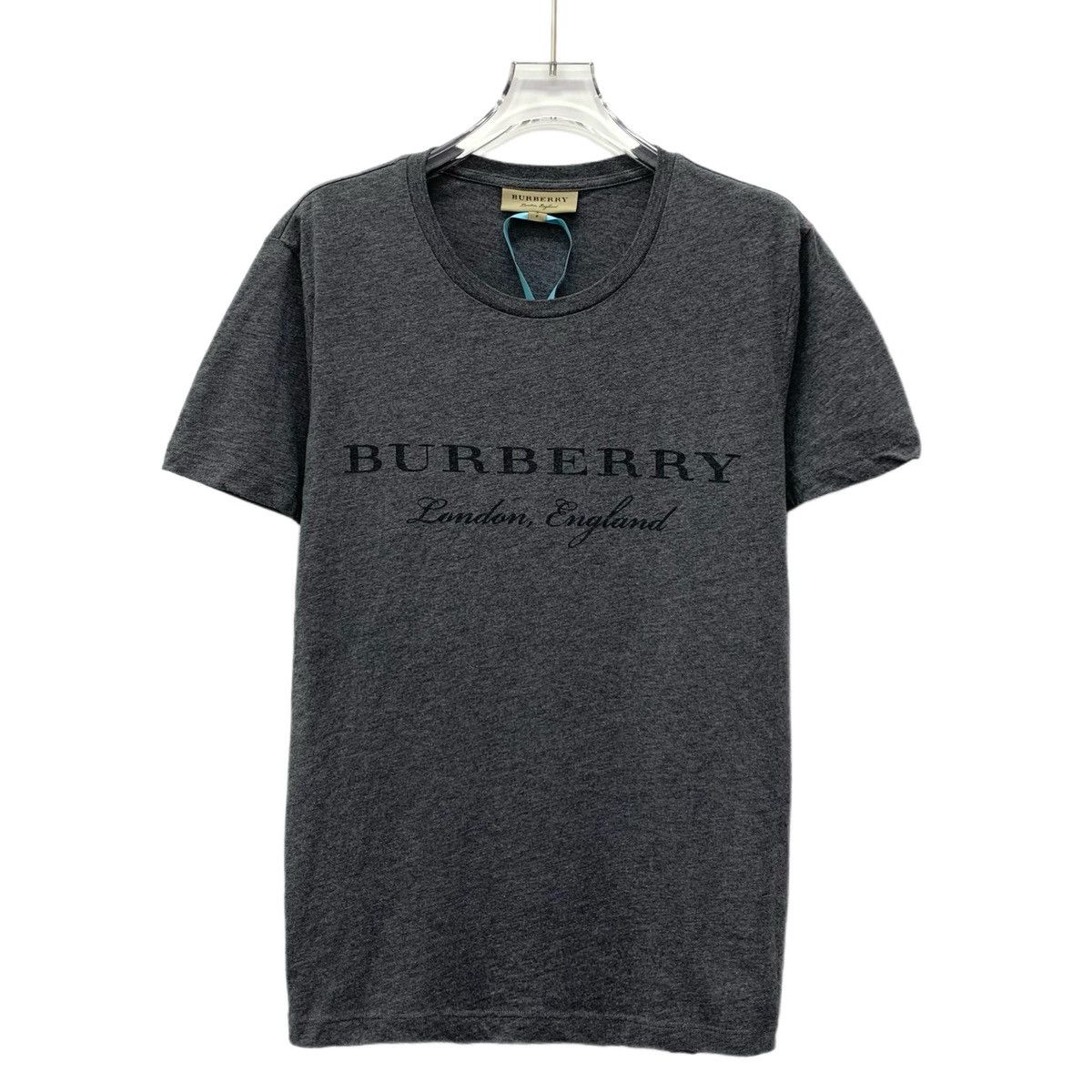 Burberry Burberry grey logo letter print cotton short-sleeved T-shirt Size S / US 4 / IT 40 - 1 Thumbnail