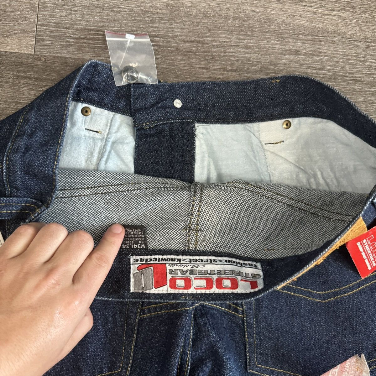 JNCO × Japanese Brand × Vintage Vintage Y2K loco baggy wide leg crazy unique jeans NWT Size US 34 / EU 50 - 4 Thumbnail