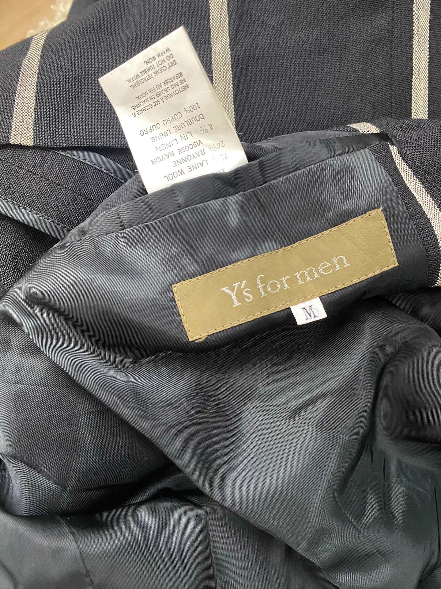 Yohji Yamamoto yohji yamamoto y's for man Striped Wool Jacket K20 Size US M / EU 48-50 / 2 - 7 Thumbnail