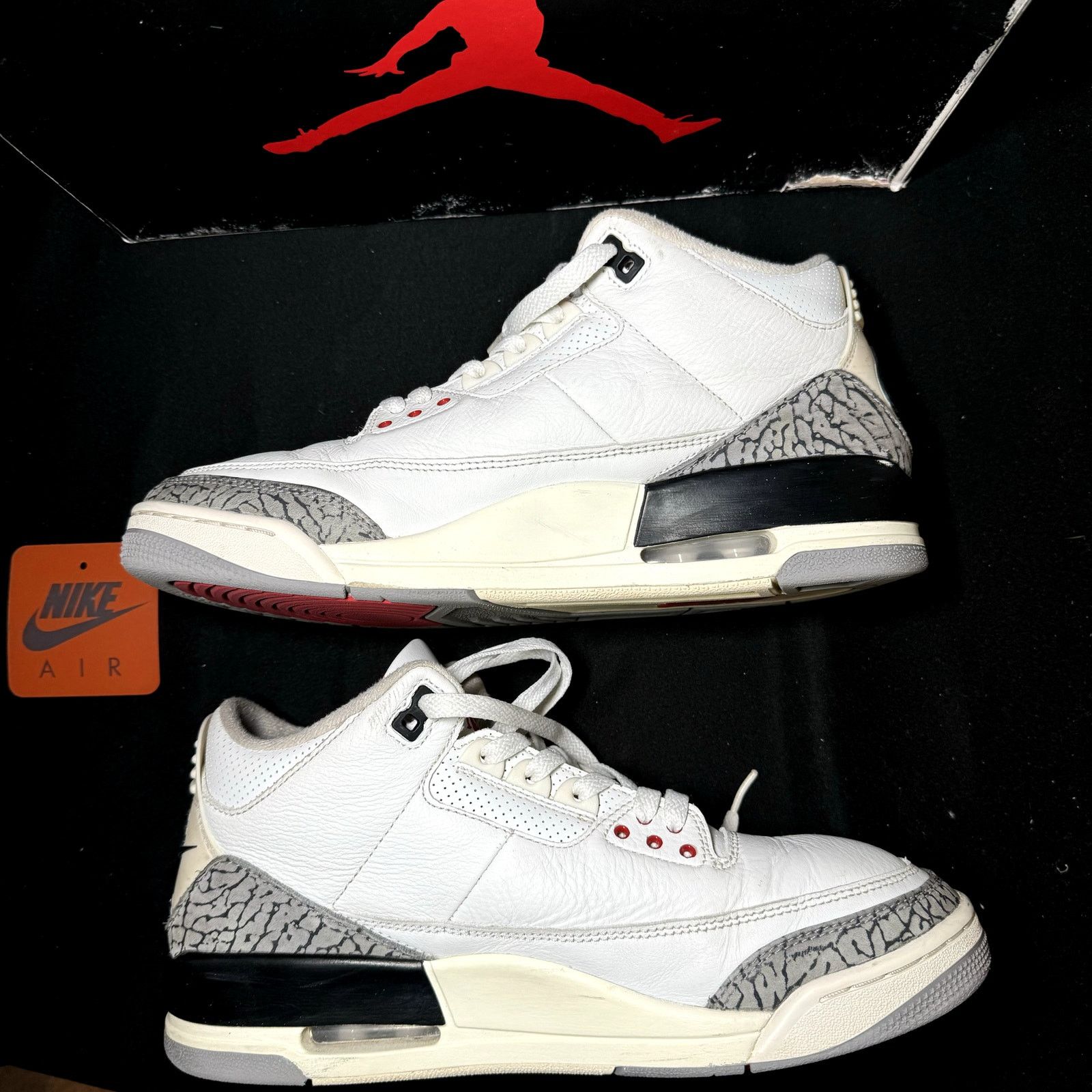Jordan Brand × Nike Nike Air Jordan 3 Retro White Cement Reimagined - Size 9.5 Size US 9.5 / EU 42-43 - 4 Thumbnail