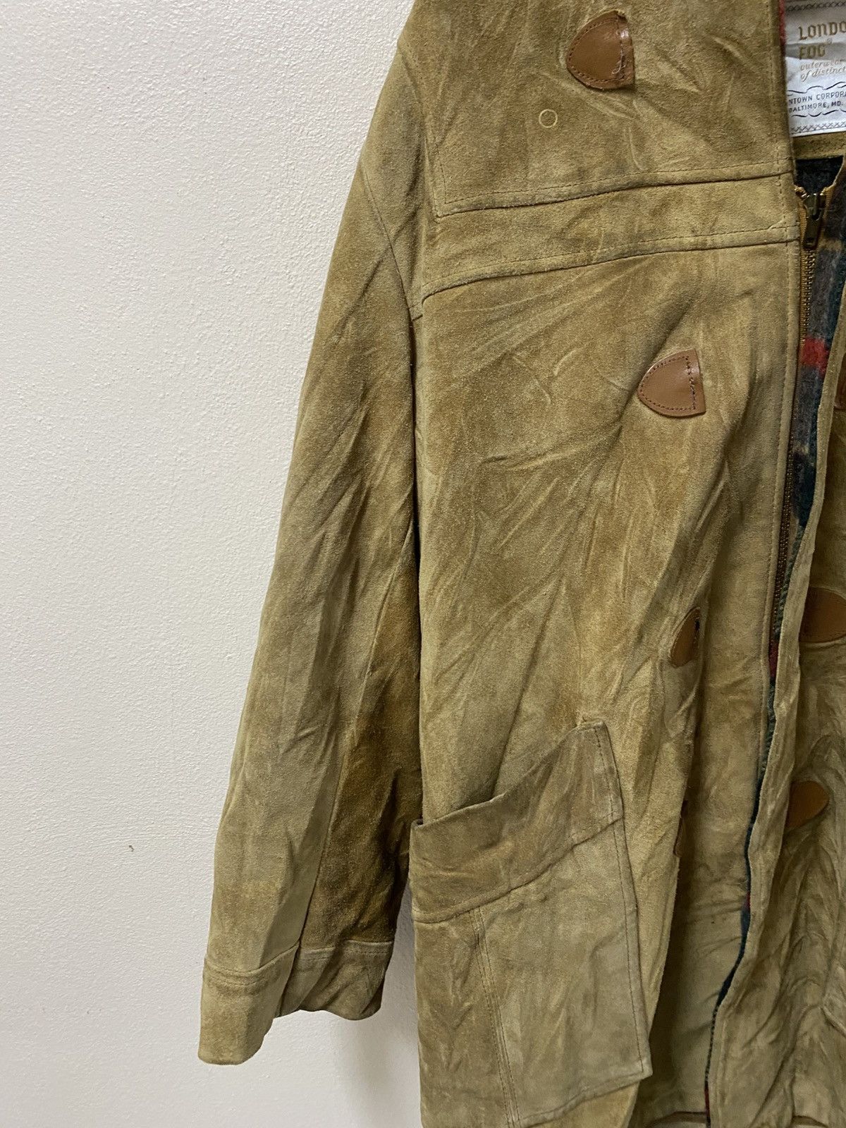 London Fog Vintage 70s London Fog Suede Split-Hood Parka | Talon Zip Size US L / EU 52-54 / 3 - 5 Thumbnail
