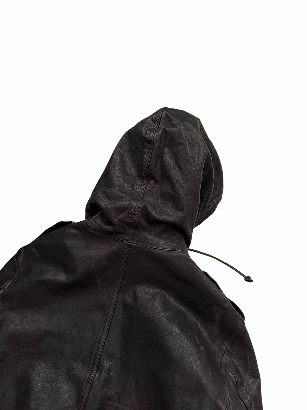 Isamu Katayama Backlash Special Garment Dyed Cow Leather Mod Coat Parka Size US M / EU 48-50 / 2 - 8 Thumbnail