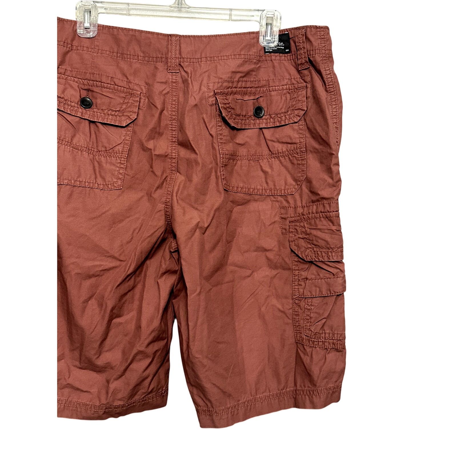 Other Union Cargo Shorts Knee Length Belt Loops Zipper Red 40R NWT Size US 40 / EU 56 - 6 Thumbnail