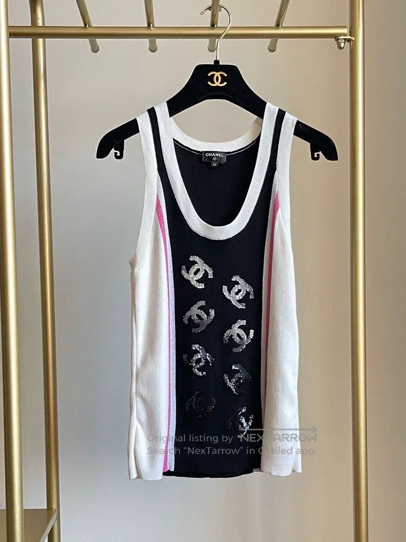 Chanel Chanel 23b colourful vest Size S / US 4 / IT 40 - 1 Thumbnail