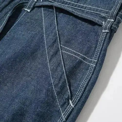 Other 20SS Indigo Union Denim Striped Worker Pants Size US 32 / EU 48 - 3 Thumbnail