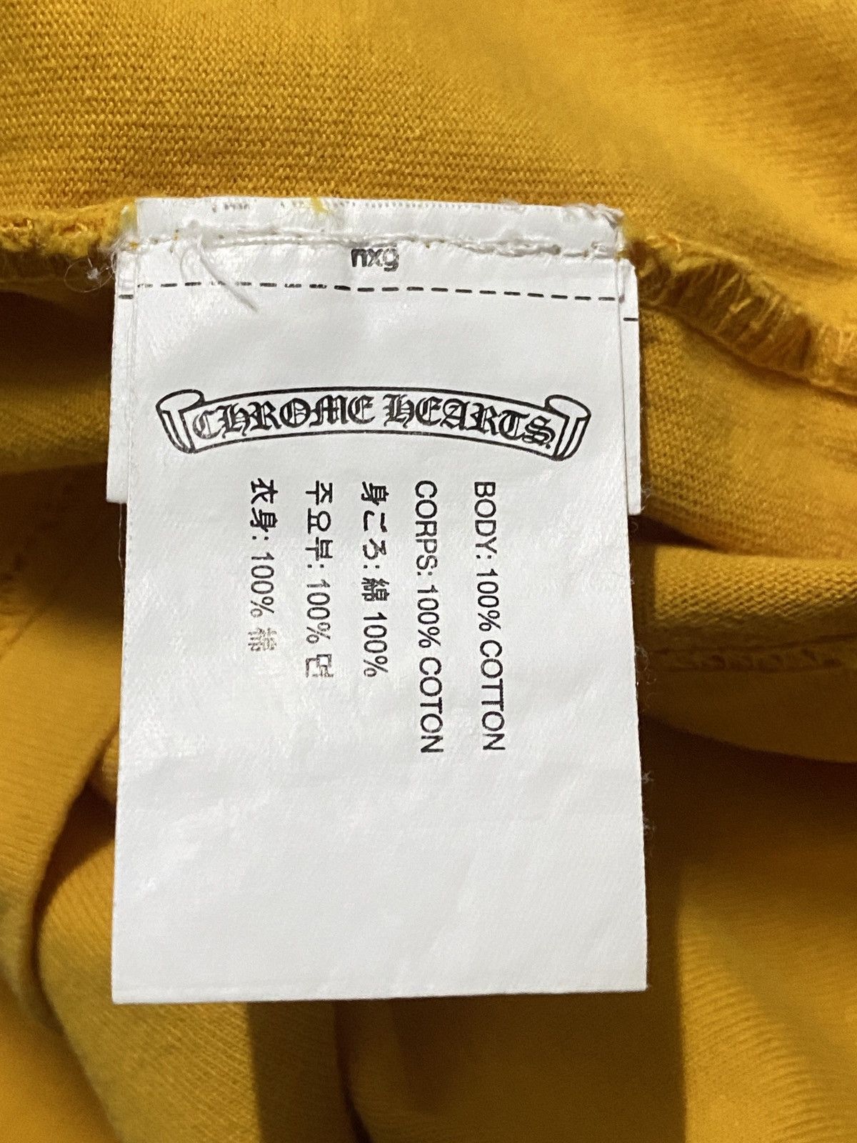 Chrome Hearts LIKE NEW RARE - MUSTARD YELLOW CROSS PLUS CHROME HEARTS TEE Size US M / EU 48-50 / 2 - 5 Thumbnail
