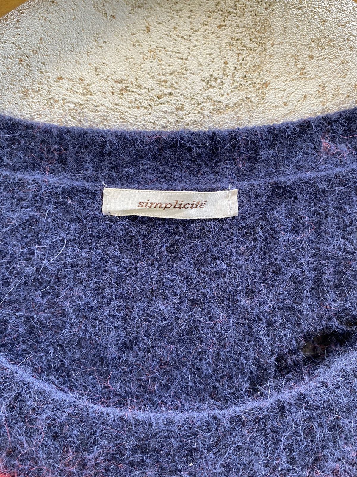 Hysteric Glamour × If Six Was Nine × Issey Miyake Japanese Simplicite Distressed Stripe Grunge Mohair Sweater Size US M / EU 48-50 / 2 - 3 Thumbnail