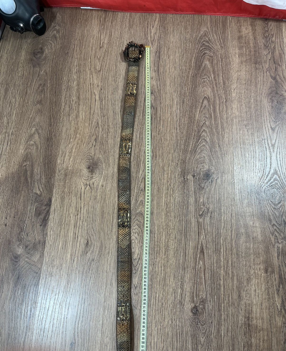Leather Python Leather Reptile House Belt Prada Style Size ONE SIZE - 8 Thumbnail