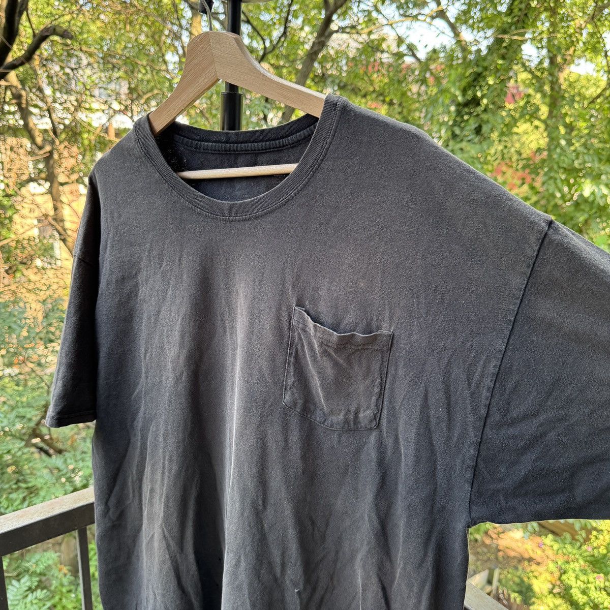 Vintage Thrashed Faded Distressed Black Shirt ERD Grunge Chrome Size US XXL / EU 58 / 5 - 6 Thumbnail