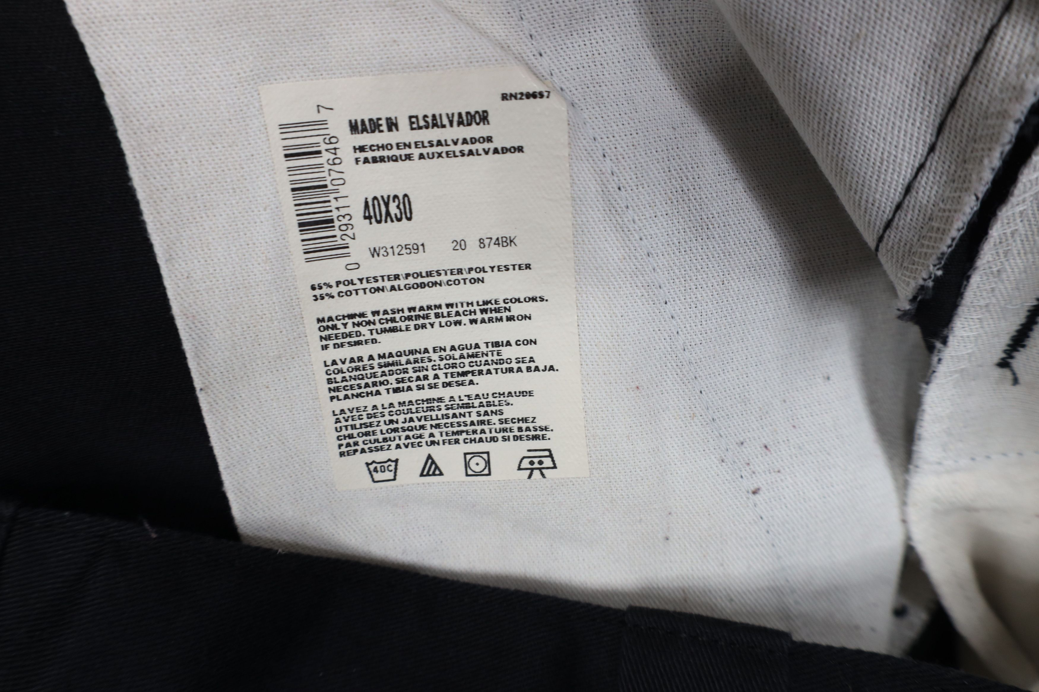Dickies Vintage 90s Dickies Loose Fit Wide Leg Pants Black Workwear Size US 40 / EU 56 - 7 Thumbnail