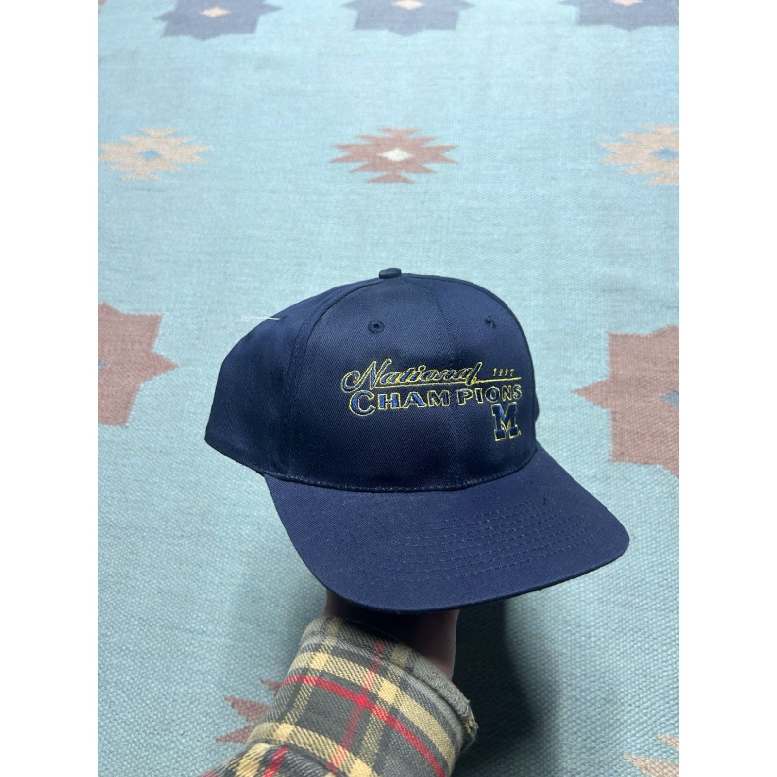 Champion VINTAGE 90s snapback hat cap university of Michigan wolverines 1997 champions HaT Cap Snapback Mens? Size ONE SIZE - 2 Thumbnail