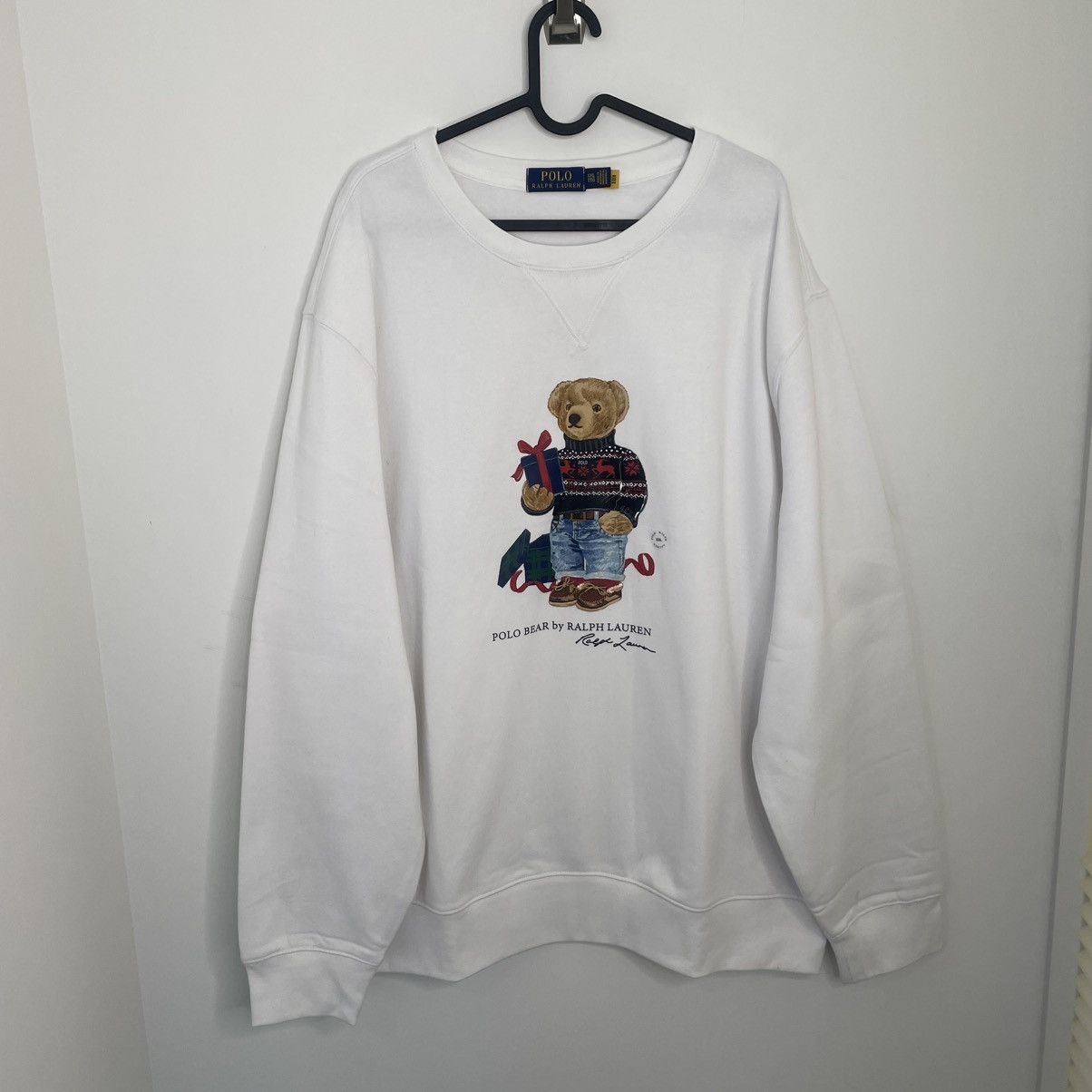 Polo Ralph Lauren Polo Ralph Lauren Holiday Gift Bear Sweatshirt White XXL Size US XXL / EU 58 / 5 - 1 Thumbnail
