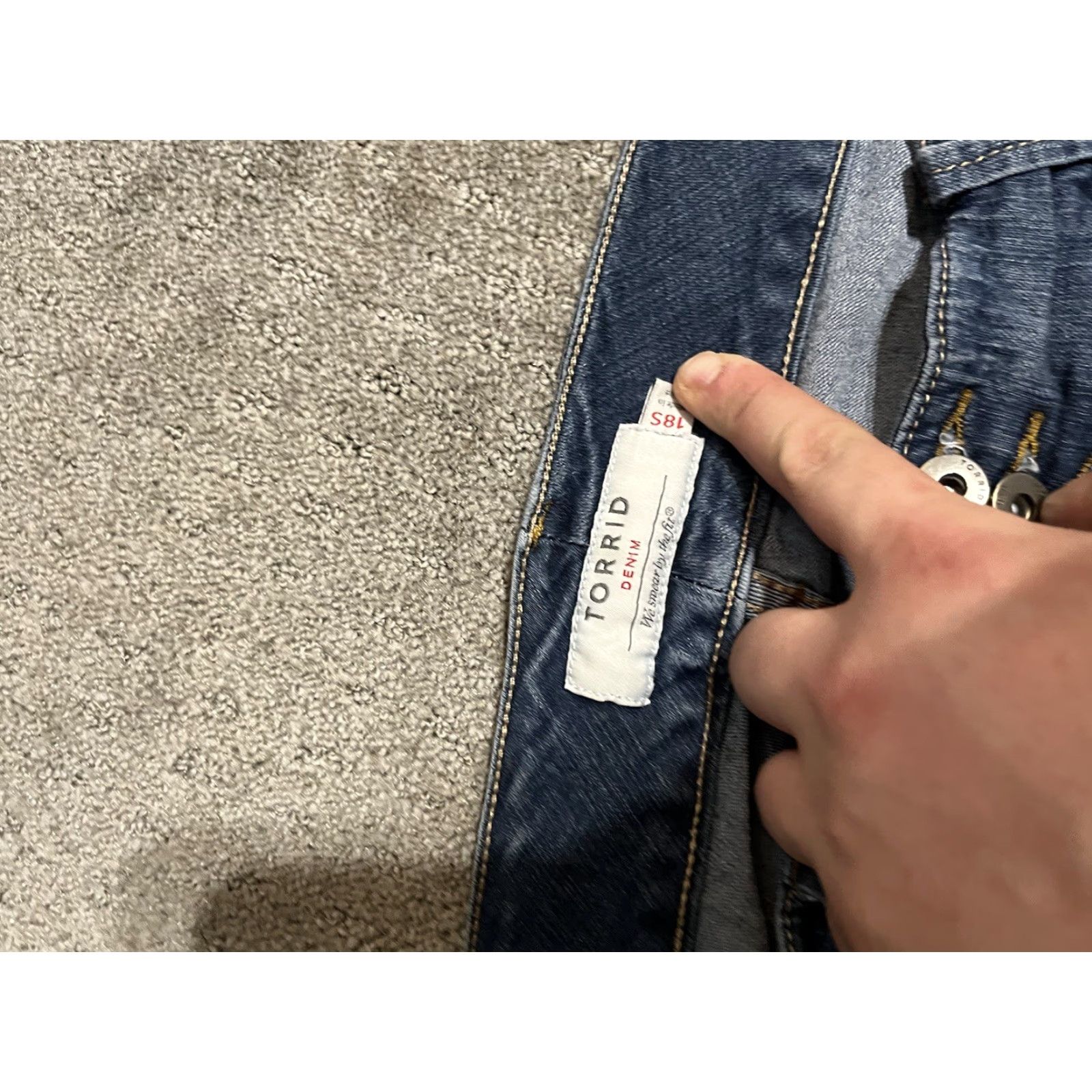 Torrid Torrid Jeans Women’s 18S High Rise Blue Stretch 5-Pocket Denim Skinny City Hipster Rock Plus Size Type: Jeans (Adult) Womens Size 40" / US 18 - 6 Thumbnail