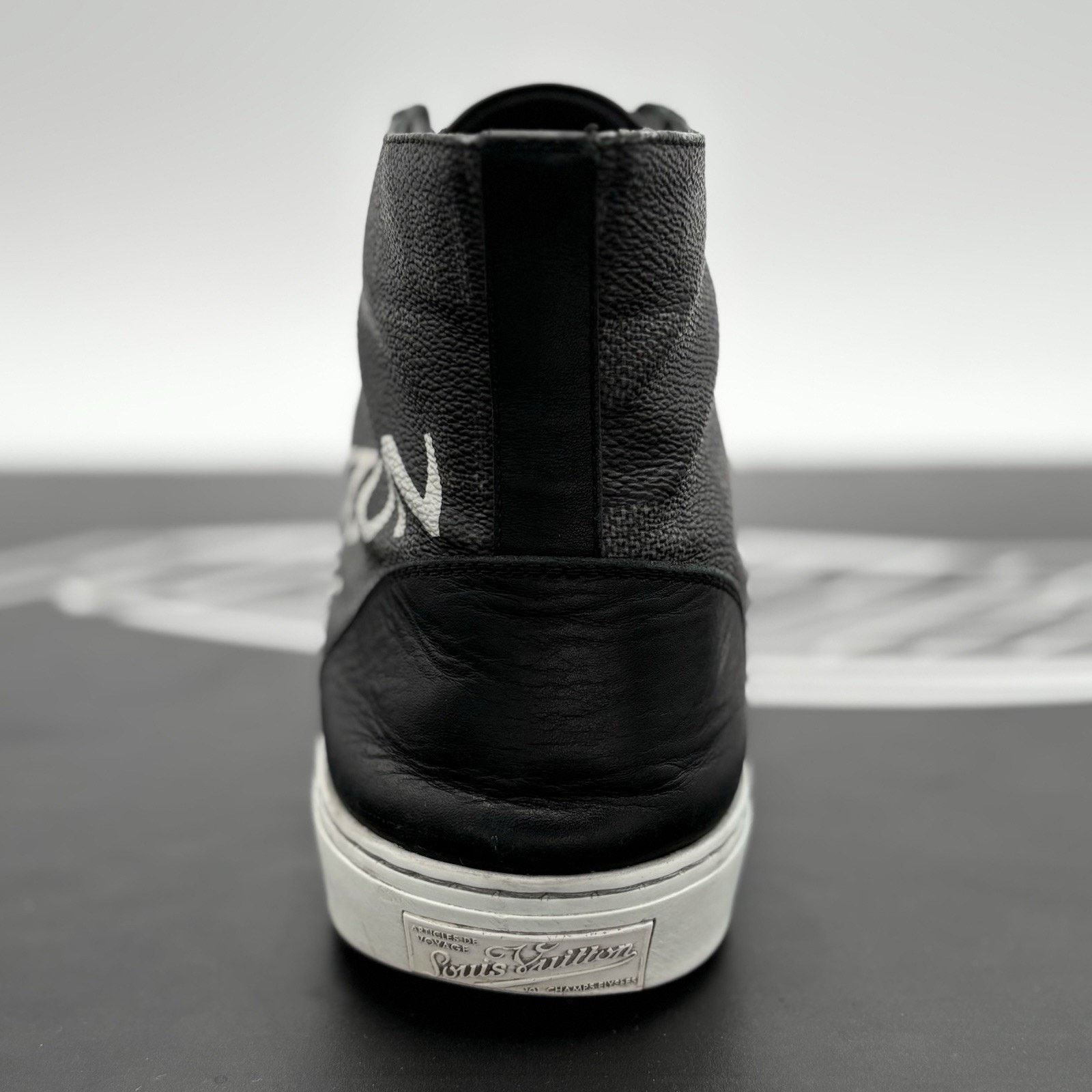 Louis Vuitton Louis Vuitton Tattoo Line High Top Damier Graphite ' Black ' Size US 8 / EU 41 - 9 Thumbnail