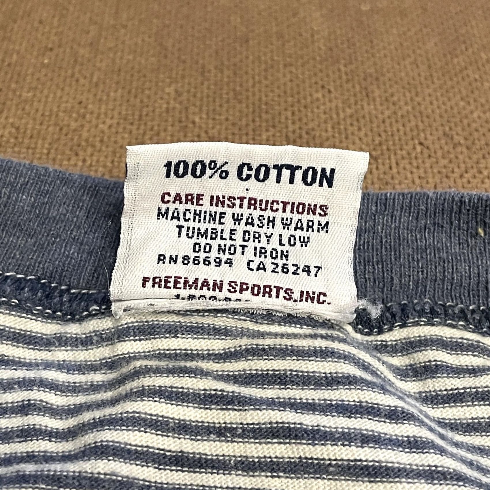 Vintage VINTAGE Freeman Sports Shirt Mens XL Blue White Striped Golf Crest USA 90s Tee Size US XL / EU 56 / 4 - 6 Thumbnail