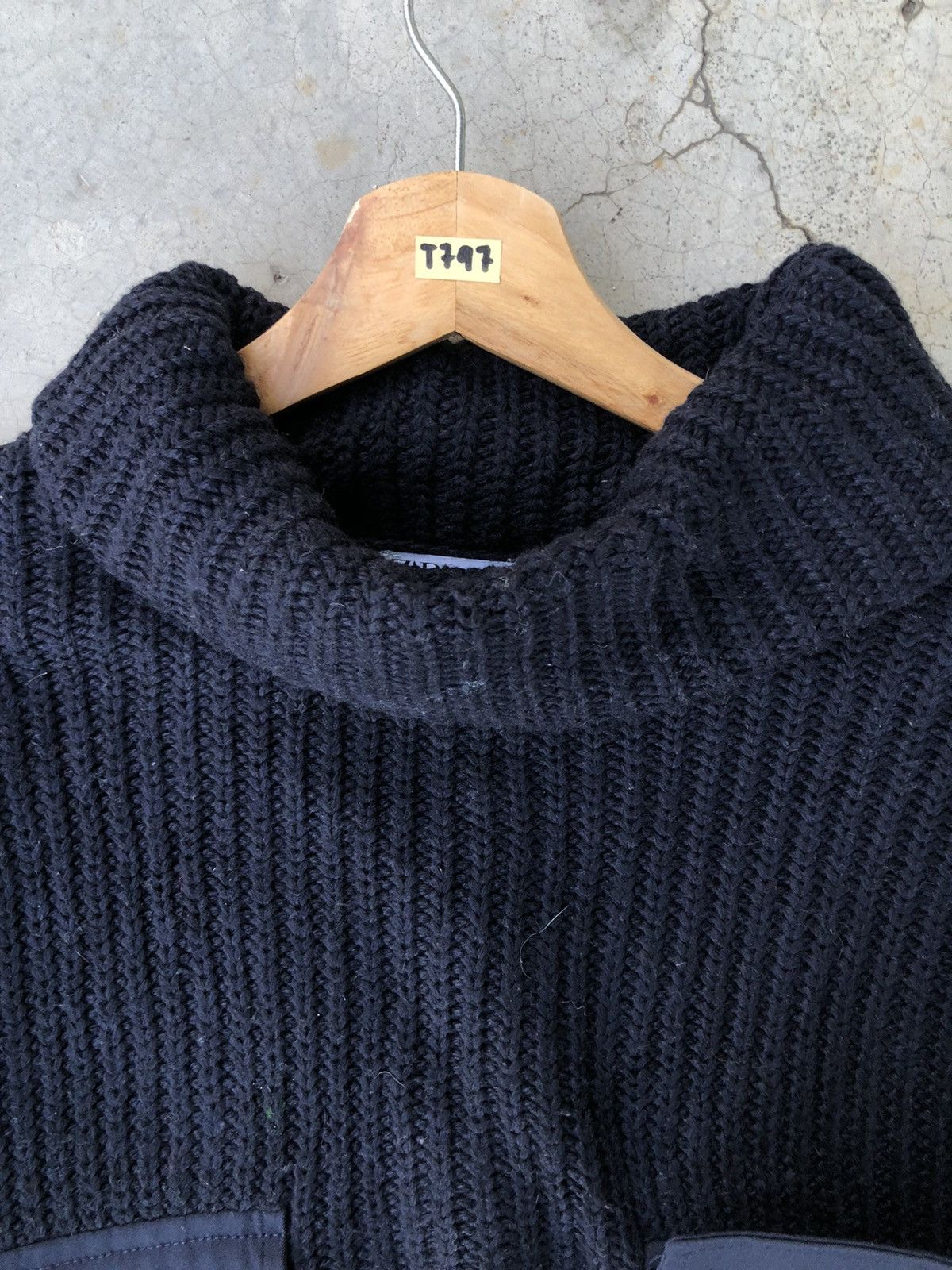 Homespun Knitwear × Zara 🔴ZARA Turtle Neck Crop Top Baggie Knitted Sweate Size XXL / US 16-18 / IT 52-54 - 6 Thumbnail