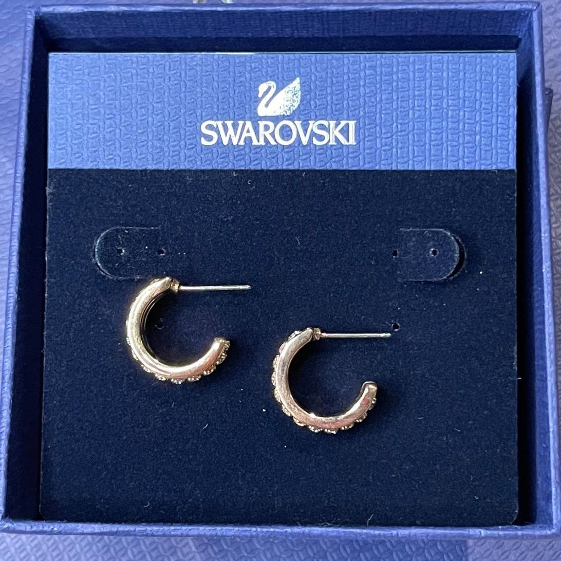 Swarovski Swarovski Further Pierced Earrings White Rose Gold Plated Size ONE SIZE - 3 Thumbnail