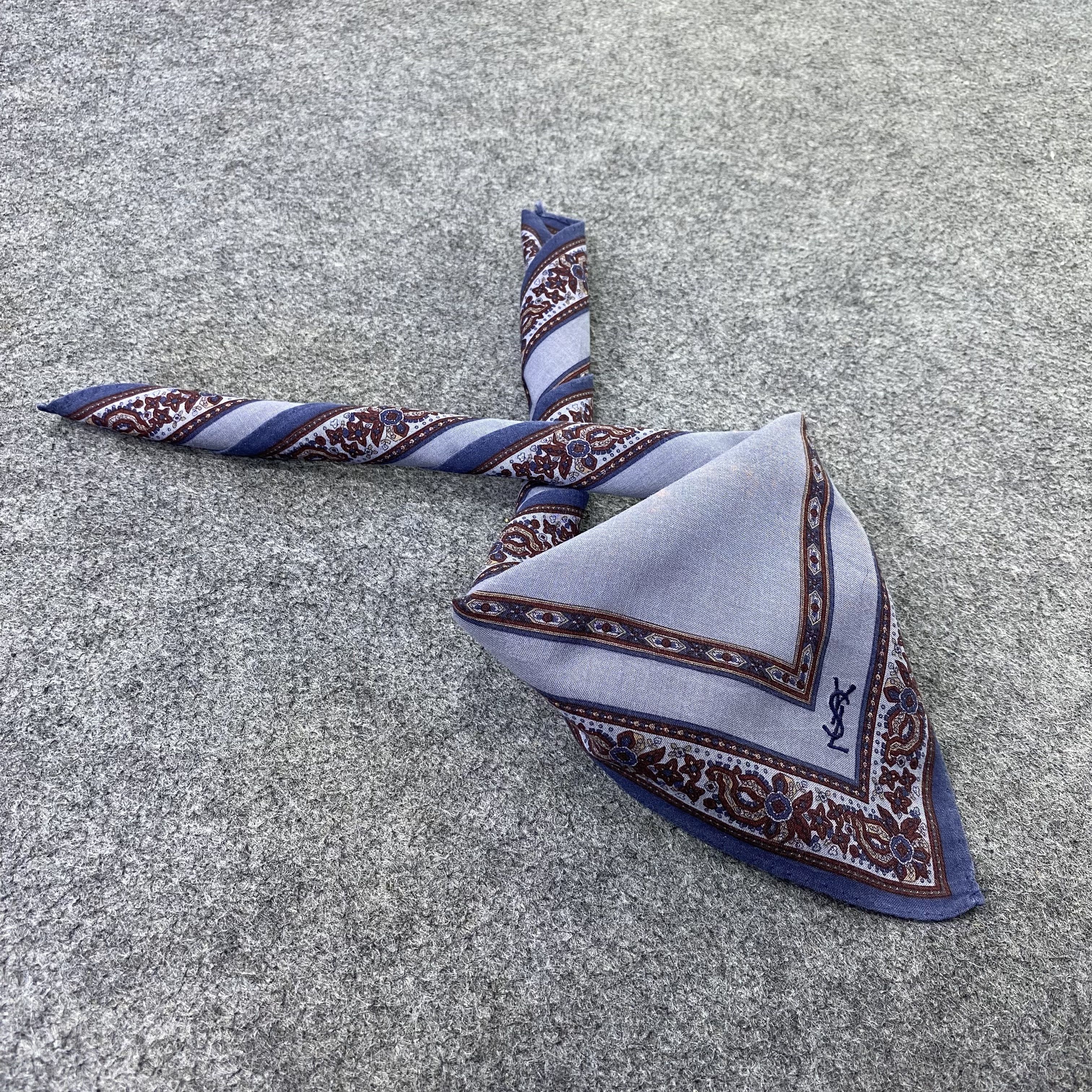 Yves Saint Laurent YSL Handkerchief Neckerchief Bandana-B1949 Size ONE SIZE - 1 Thumbnail