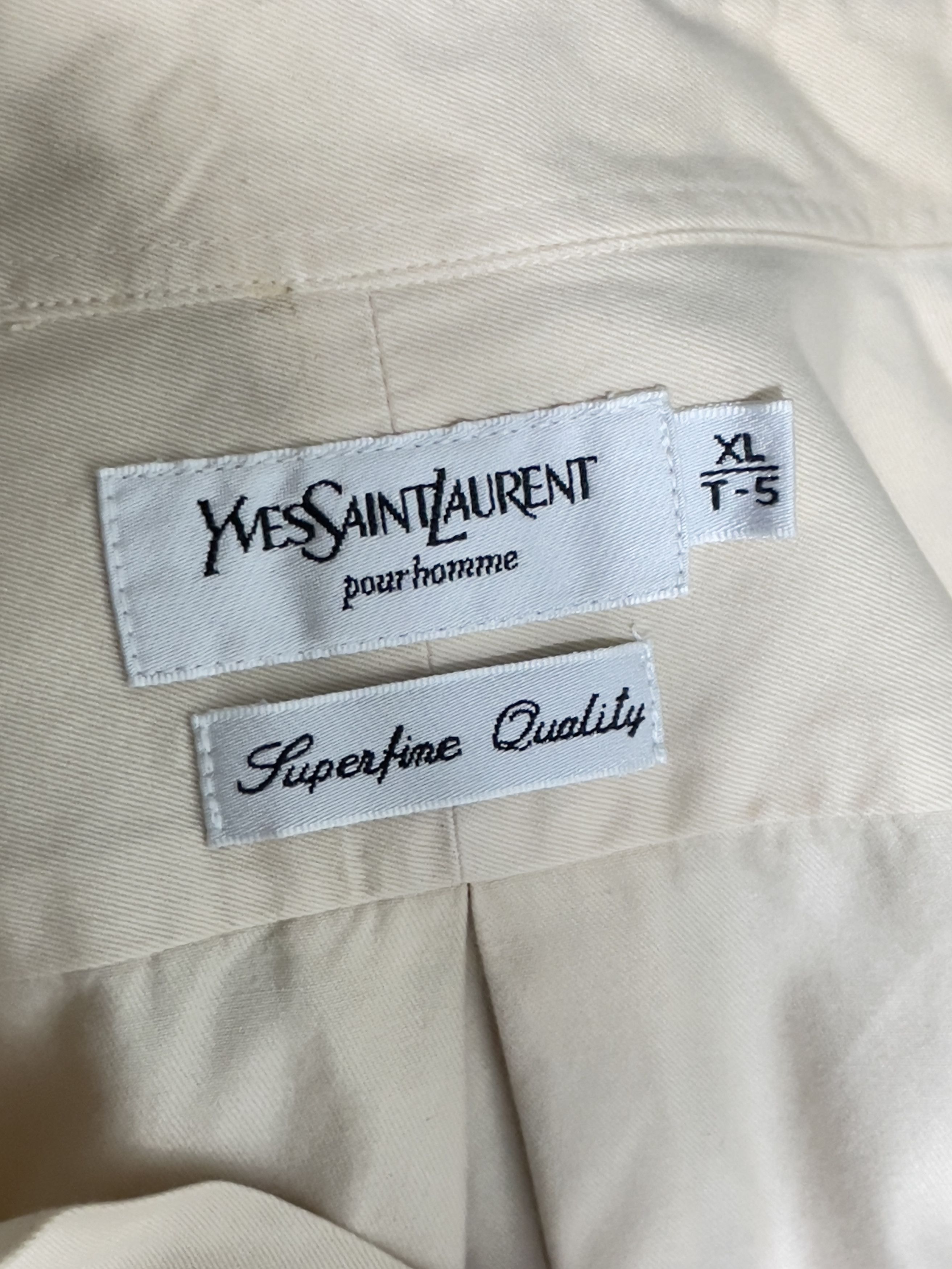 Yves Saint Laurent 🔥 YSL Yves Saint Laurent shirt size xl beige cotton Size US XL / EU 56 / 4 - 6 Thumbnail