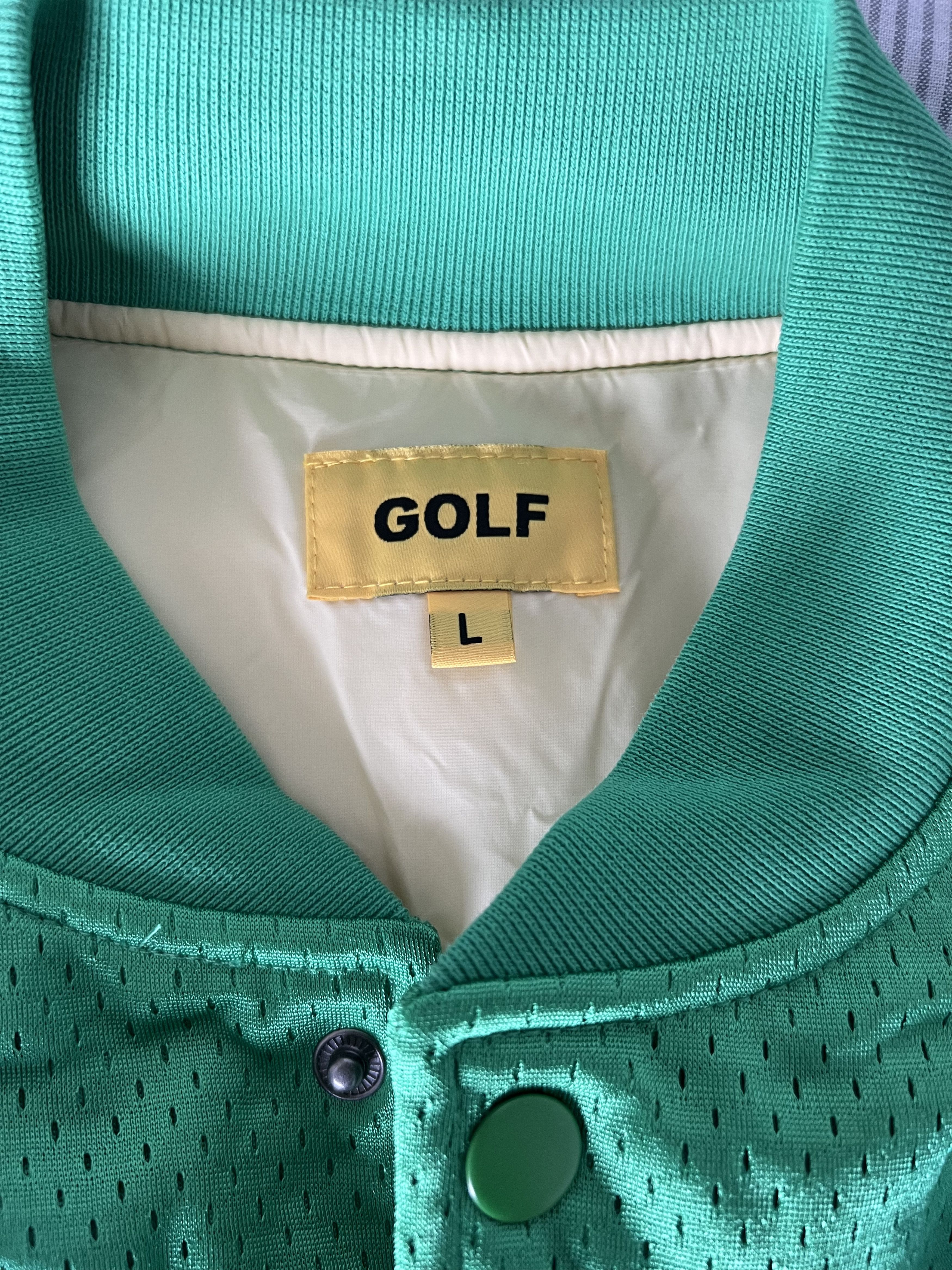 Golf Wang Golf Wang Mesh Baseball Jacket in Green Size US L / EU 52-54 / 3 - 7 Thumbnail