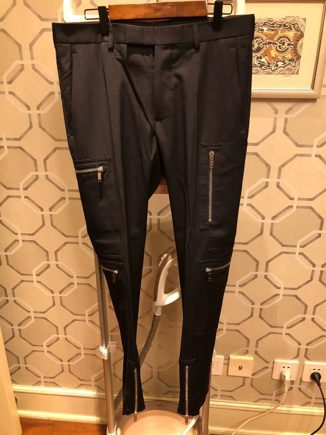 Dior Dior Black Wool Utility Trousers Size US 30 / EU 46 - 2 Thumbnail