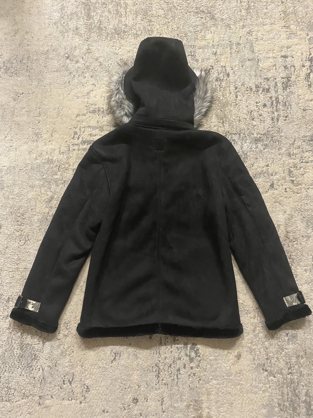 Japanese Brand Miyabi Musubi - Fur Hood Japanese Print Jacket Size US M / EU 48-50 / 2 - 8 Thumbnail