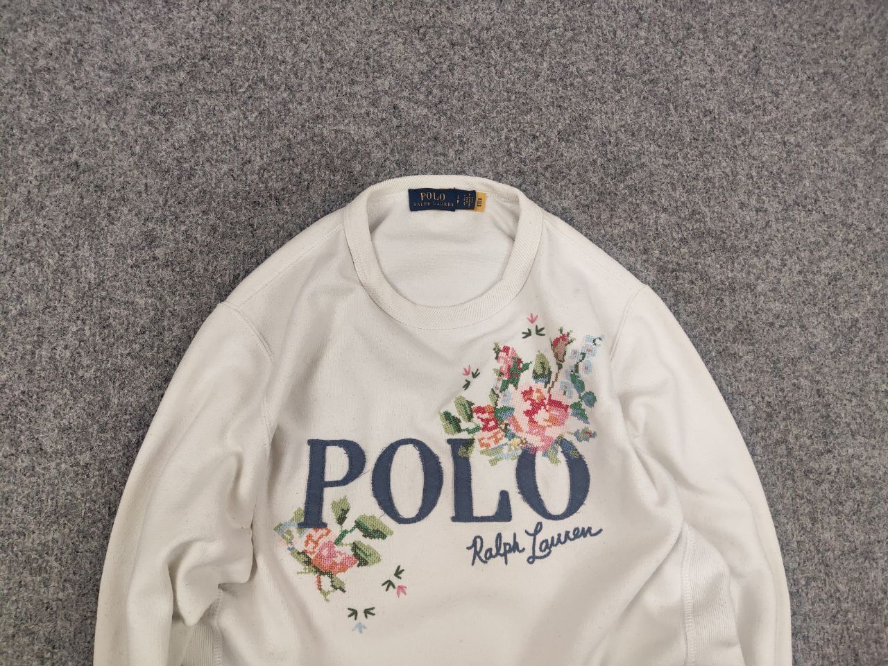 Polo Ralph Lauren Polo ralph lauren embroidered Crew Chek Sweatshirt Y2K Style Size S / US 4 / IT 40 - 4 Thumbnail