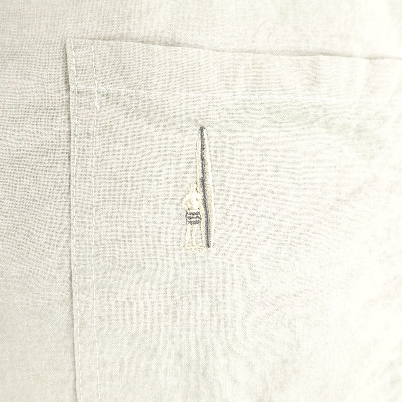 Doublet VINTAGE Da Bull Greg Noll Shirt Mens Large Beige Button-Up Surfer USA Double Pocket Embroidered Cotton Size US L / EU 52-54 / 3 - 4 Thumbnail