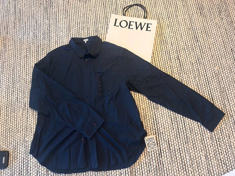 Loewe Loewe size43 Looped checkered leather brand logo long sleev Size US S / EU 44-46 / 1 - 1 Thumbnail