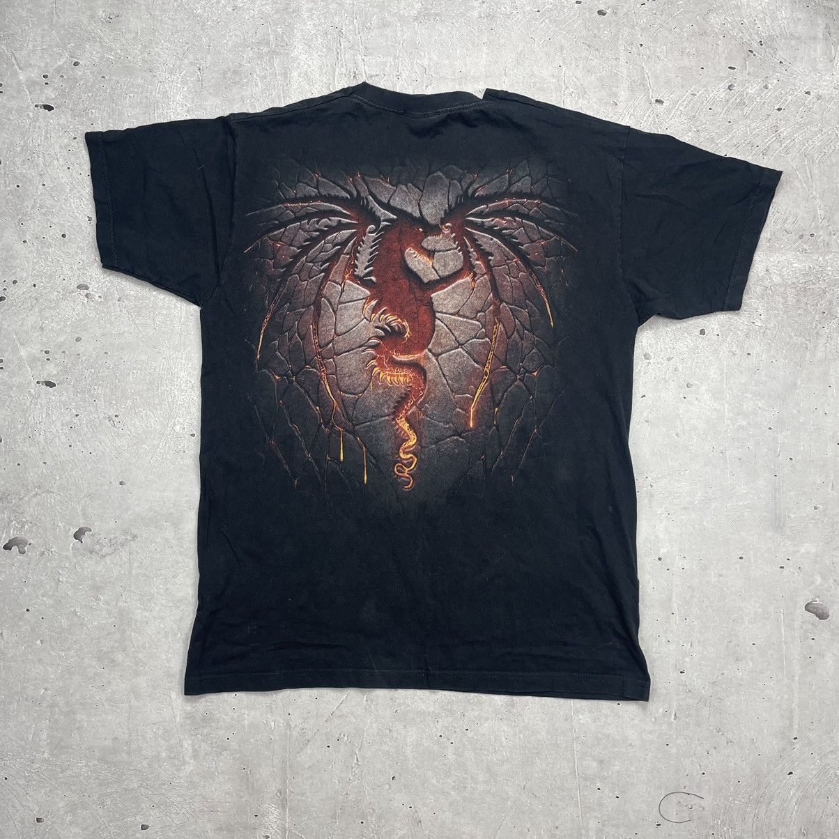 Other × Vintage Vintage spiral Amazing dragon t-shirt on two side Size US M / EU 48-50 / 2 - 7 Thumbnail