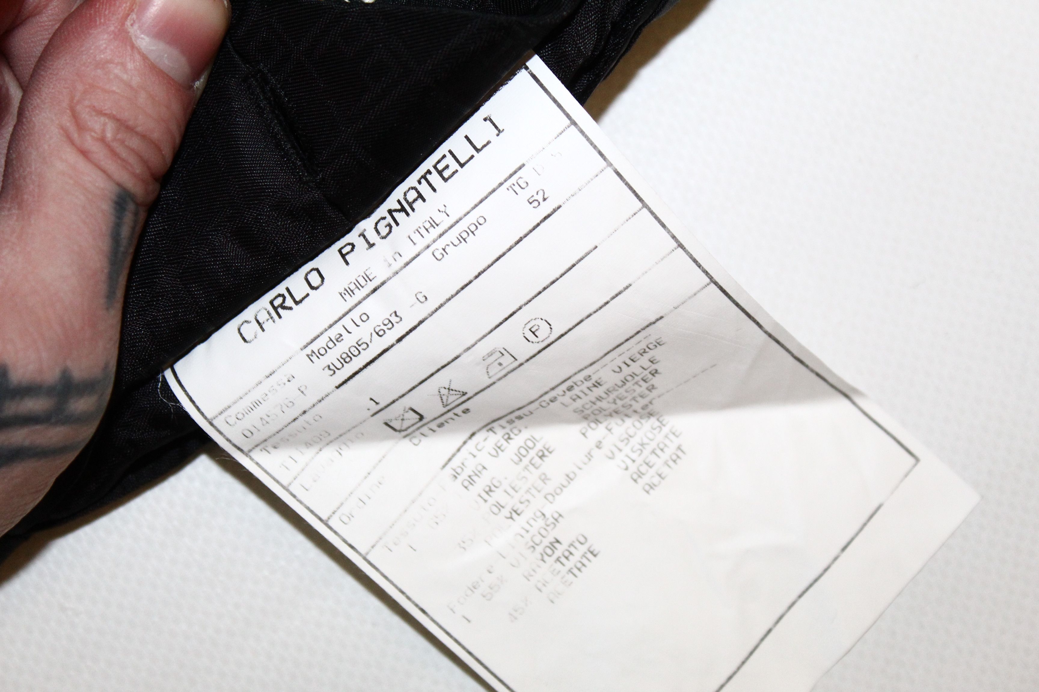 Carlo Pignatelli VTG Carlo Pignatelli CLASSICO Solid Black Virgin Wool Blazer Size 52L - 10 Thumbnail