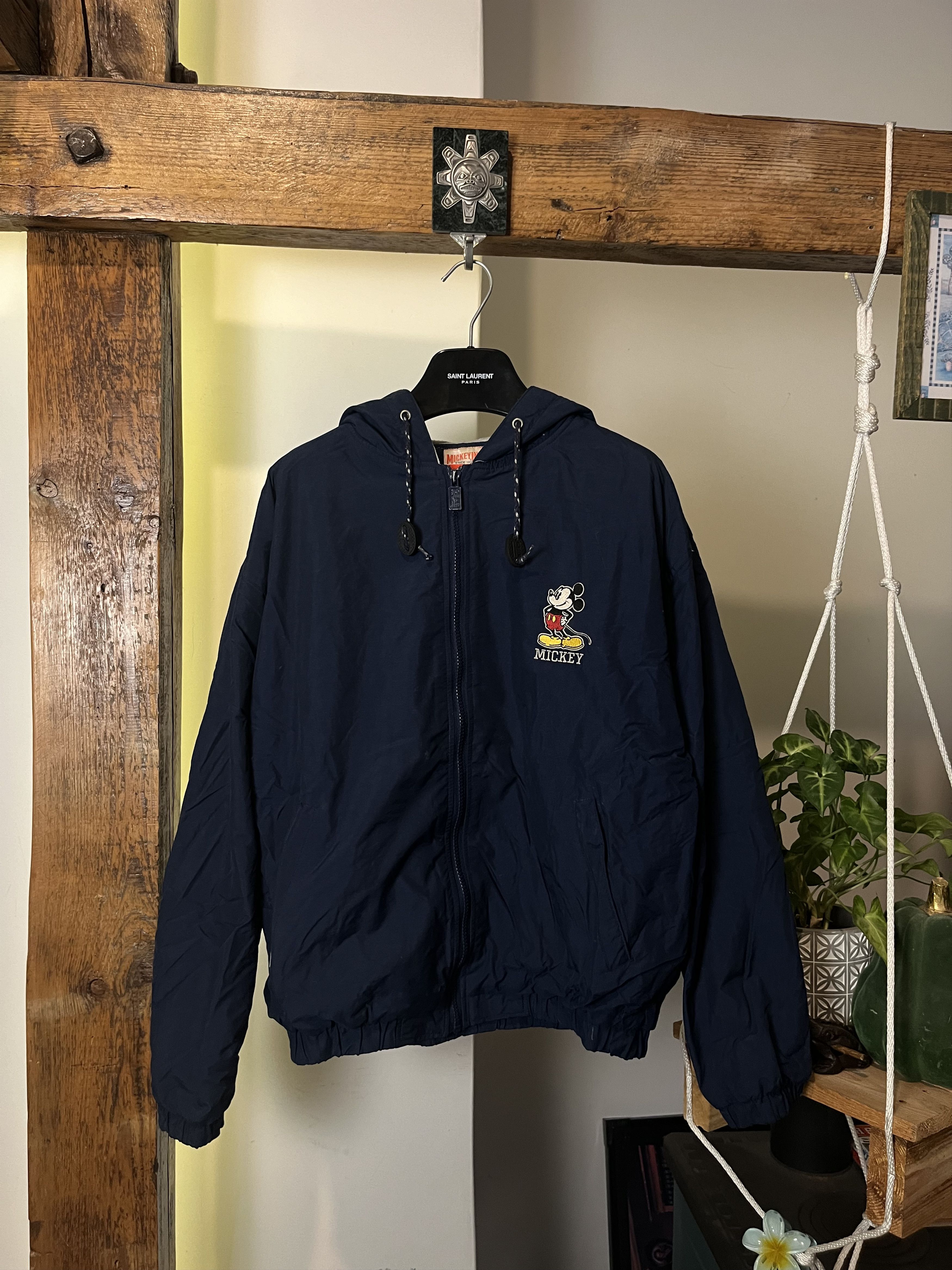 Disney × Vintage 90s Mickey Disney Active Boxy University Jacket Size US S / EU 44-46 / 1 - 1 Thumbnail