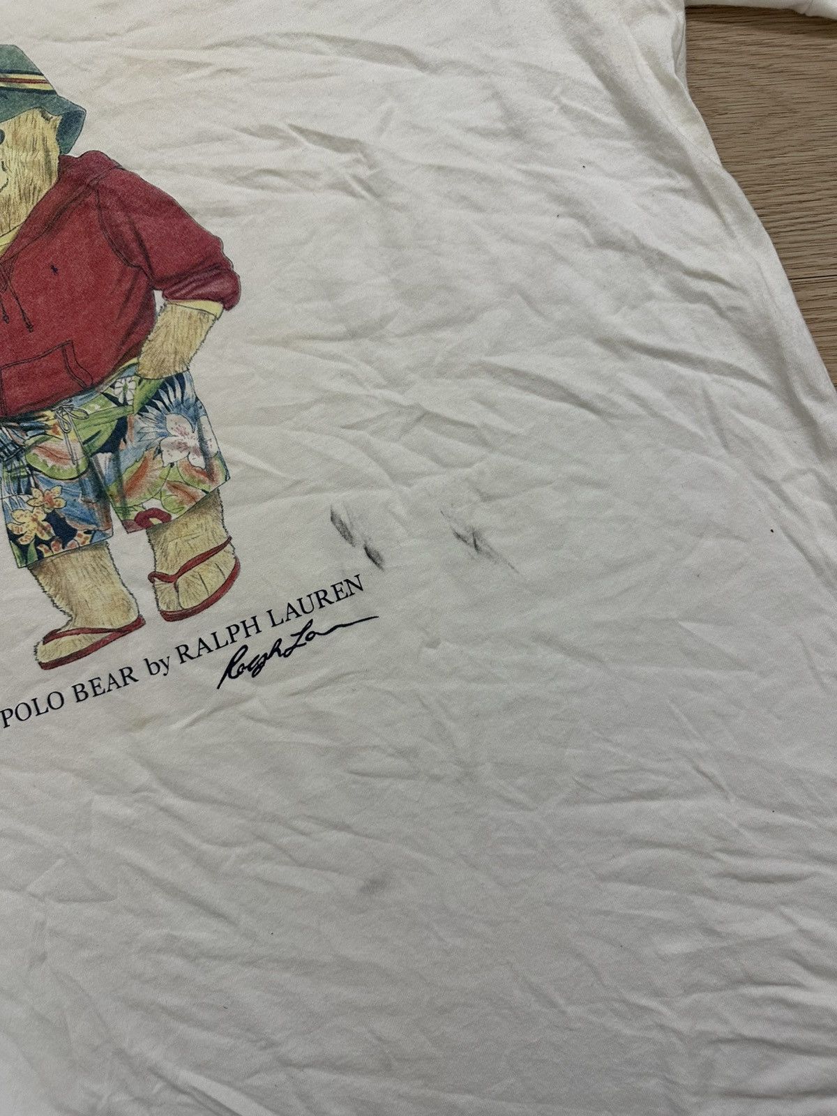 Polo Ralph Lauren × Vintage Vintage Polo Ralph Lauren Hawaii Polo Bear Tee Size US M / EU 48-50 / 2 - 7 Thumbnail