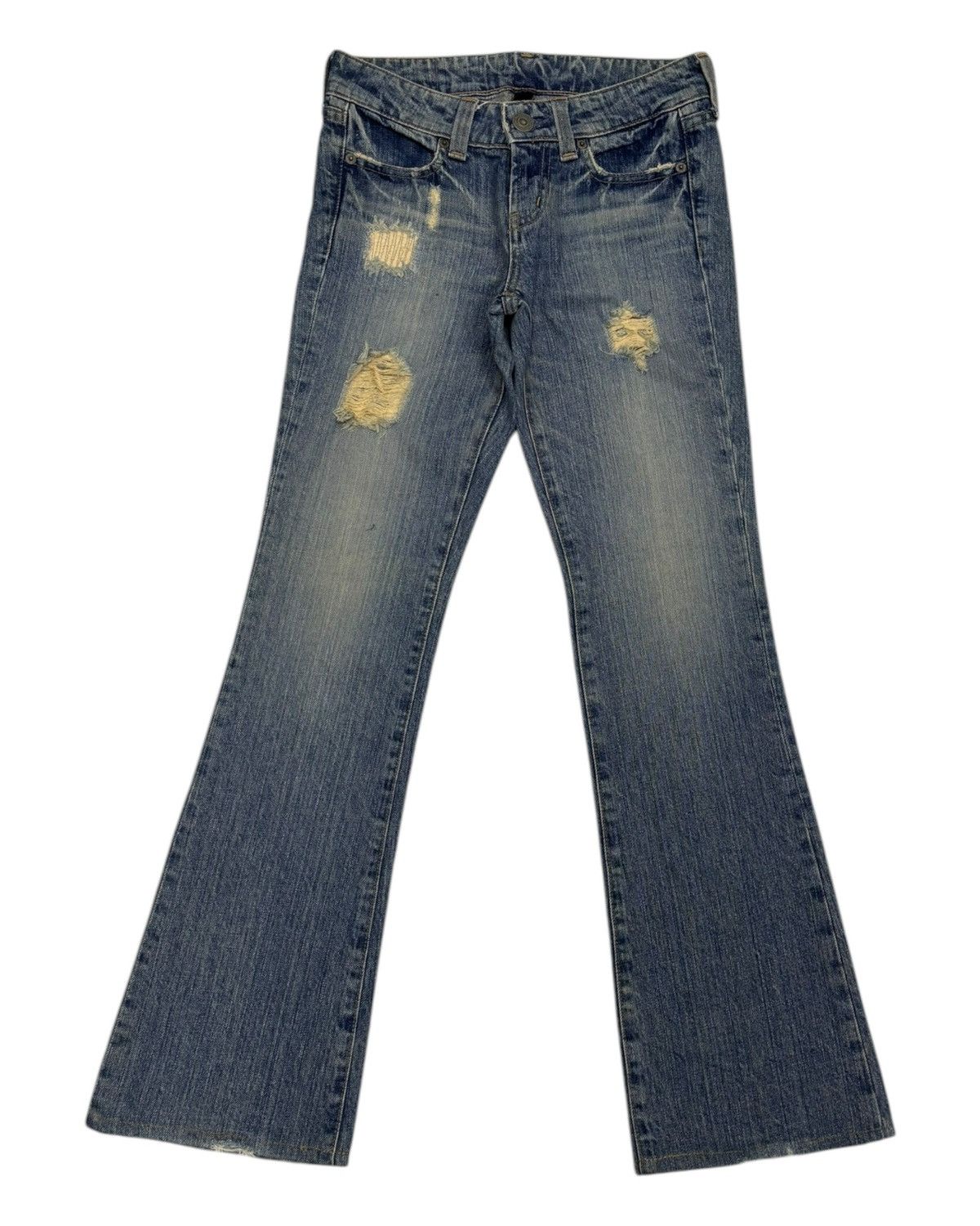 Hysteric Glamour × If Six Was Nine × MOUSSY Flare Jeans I6W9 Lgb Style Moussy Jeans Distressed Denim Size 27" / US 4 / IT 40 - 7 Thumbnail