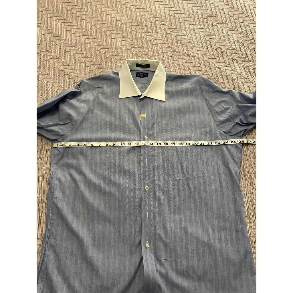 Paul Fredrick Paul Fredrick blue glen check plaid button down size 17 Size US XL / EU 56 / 4 - 6 Thumbnail