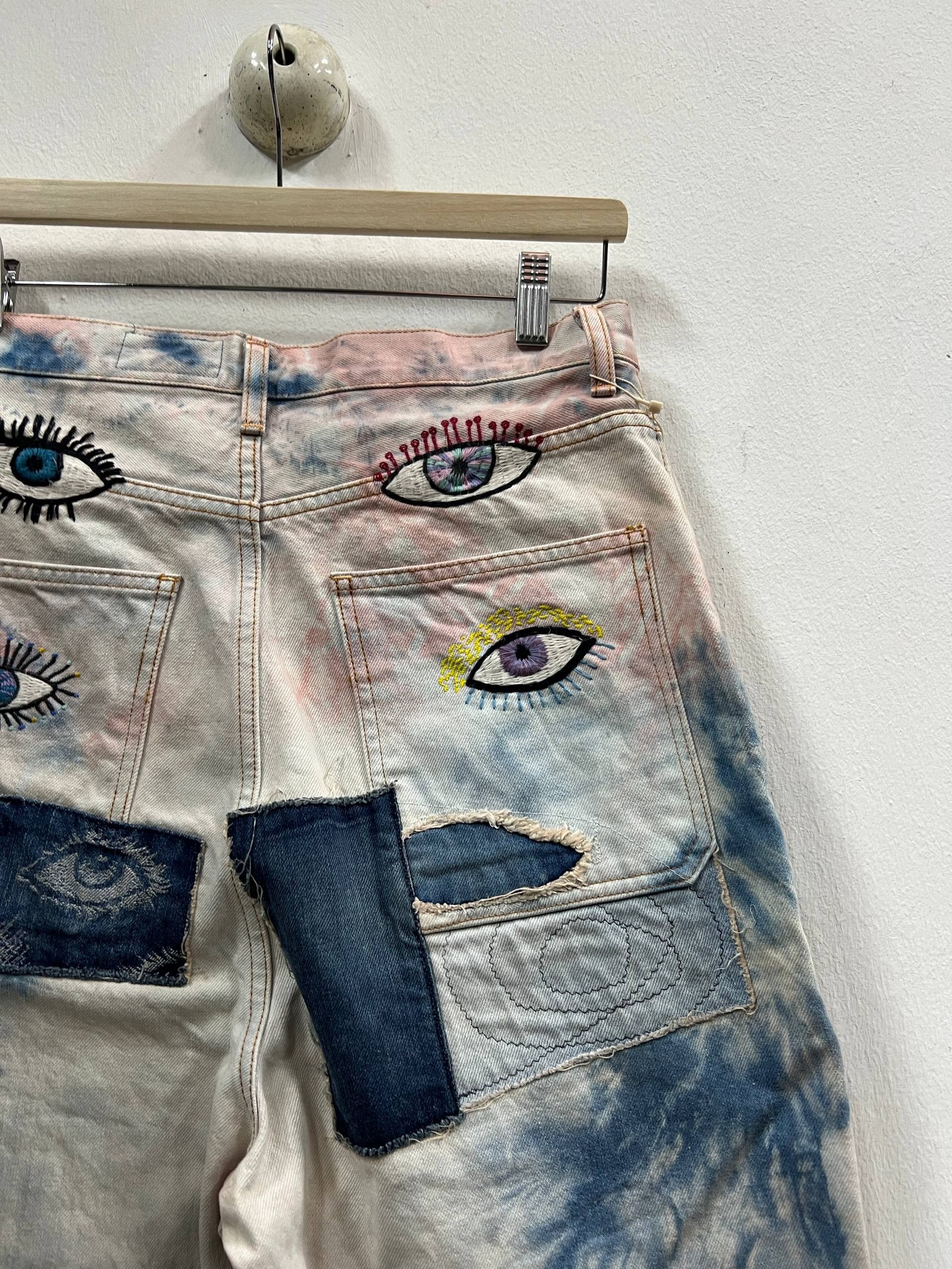 Kapital Kapital 14oz Denim 5P Rat Flare Pants (Crazy Dixie Remake) Size US 28 / EU 44 - 3 Thumbnail