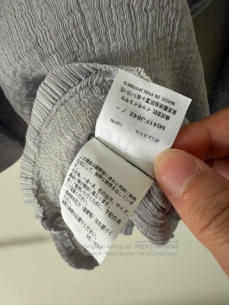 Issey Miyake Issey Miyake size:one size Gray Pleated Series V-neck Long Size XXS / US 00 / IT 34 - 3 Thumbnail