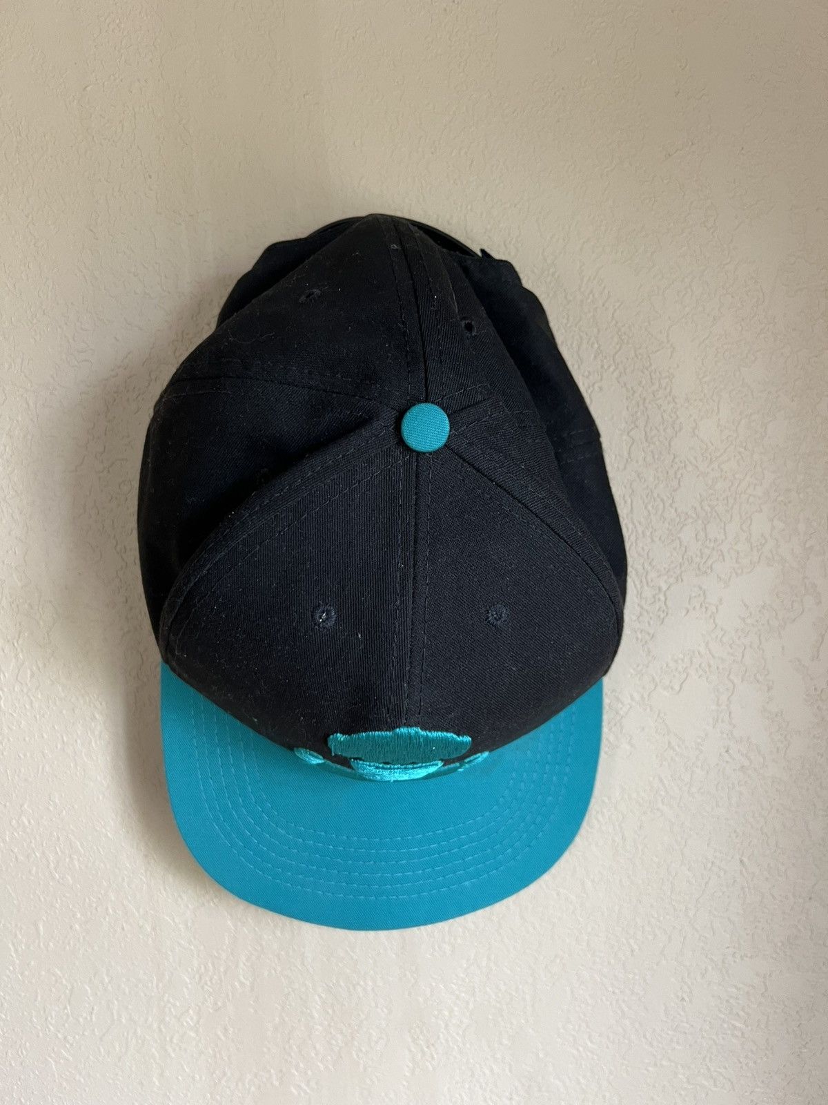 Johnny Cupcakes Johnny Cupcakes Snapback Cap - Black and Teal Size ONE SIZE - 2 Thumbnail