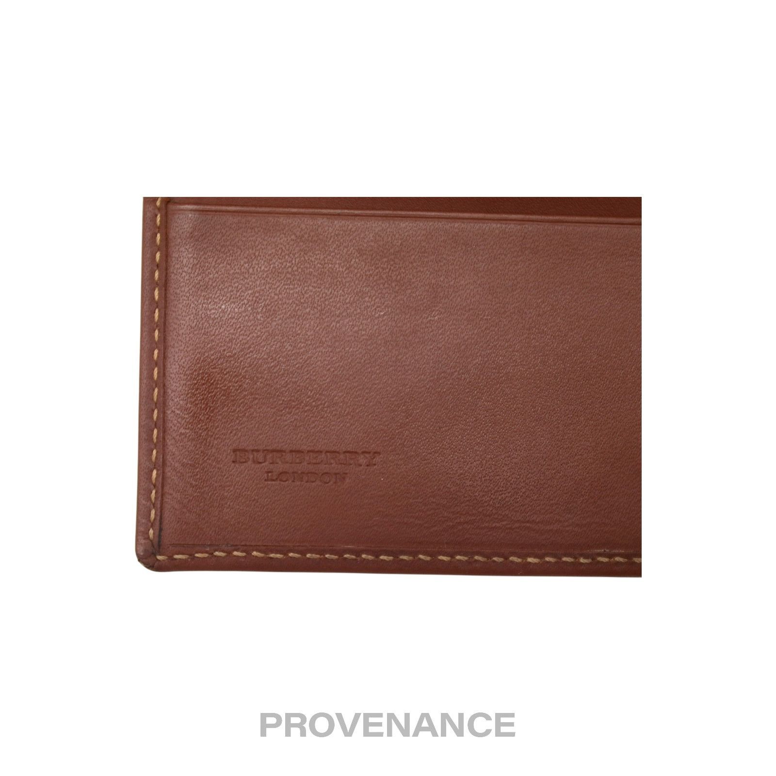Burberry 🔴 Burberry Bifold Wallet - Haymarket Check Brown Size ONE SIZE - 7 Thumbnail
