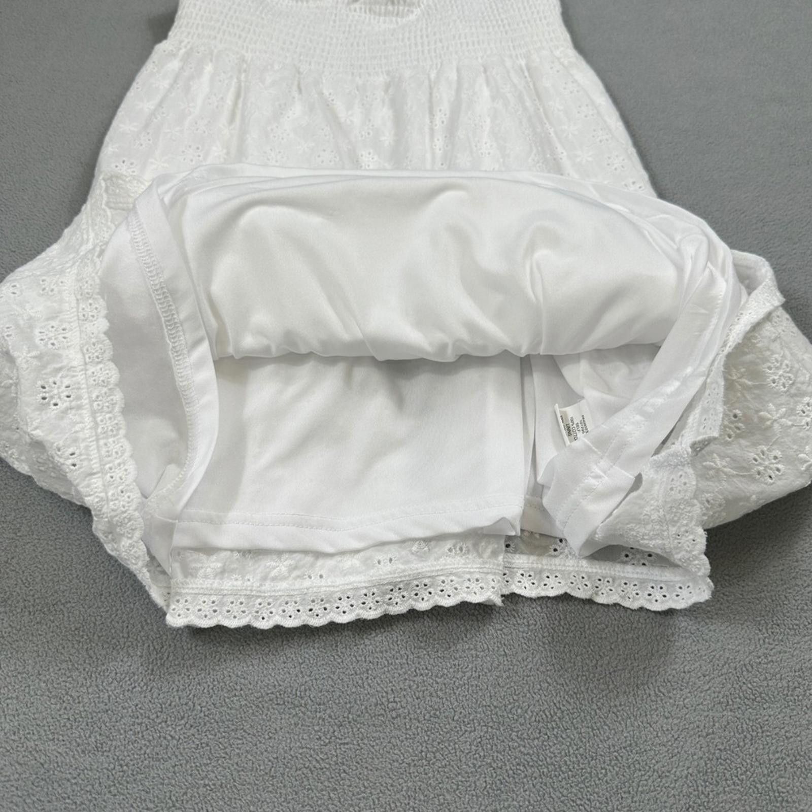 Other LA Hearts by Pacsun Dress S Women White Eyelet Sundress Size S / US 4 / IT 40 - 6 Thumbnail