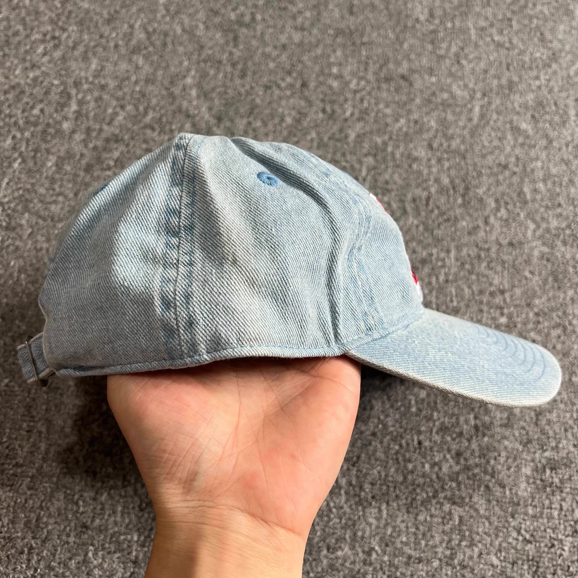 Cross Colours Cross ColoursWashedEmbroidered Curved Brim Baseball Cap Q7 Size ONE SIZE - 6 Thumbnail
