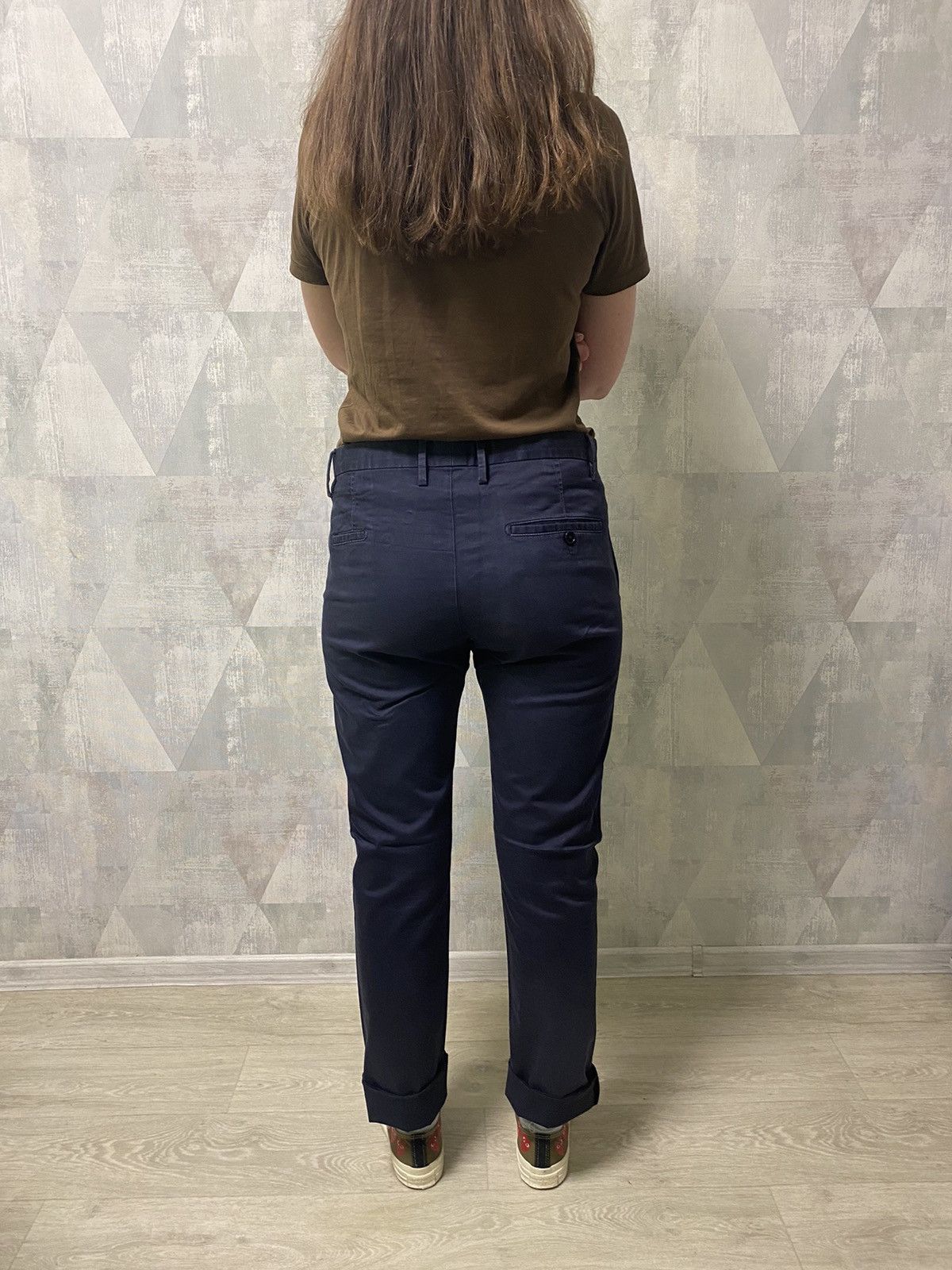 Acne Studios Acne Studios Max Satin SS14 Dyed Navy Chino Pants Trousers Size US 30 / EU 46 - 18 Thumbnail