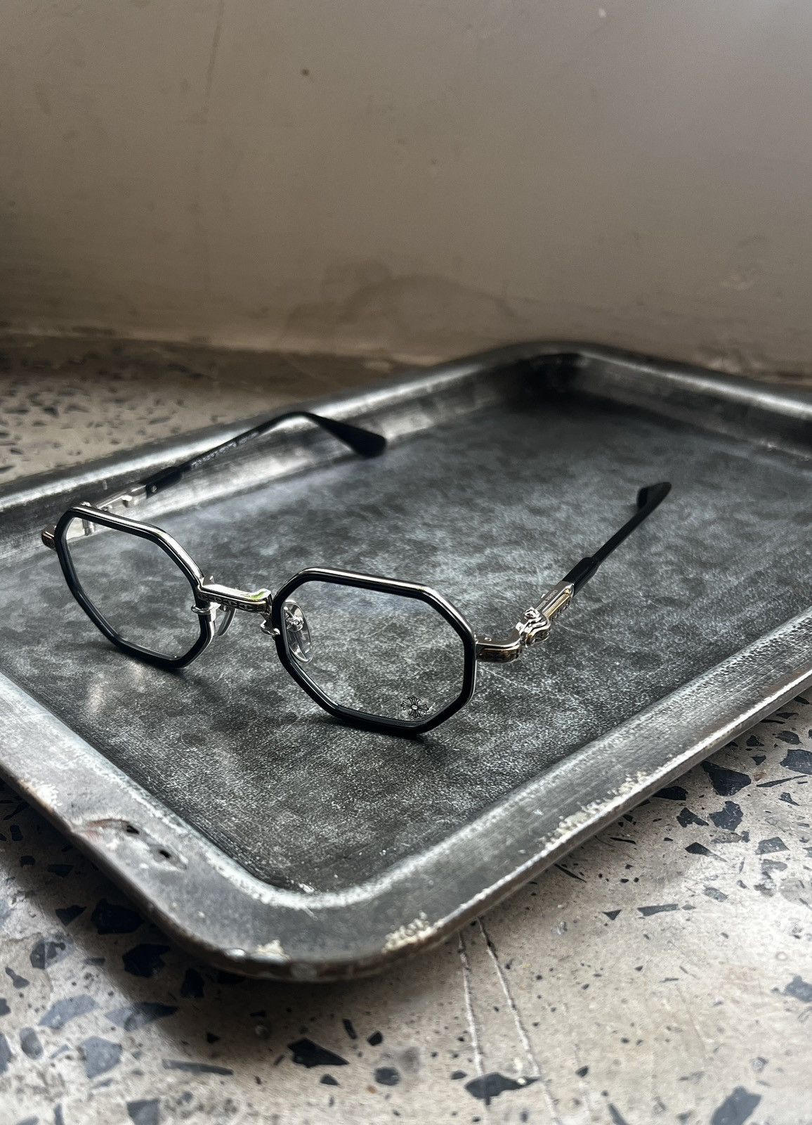 Chrome Hearts Chrome Hearts TATTERS BLACK/SILVER Glasses Size ONE SIZE - 1 Thumbnail