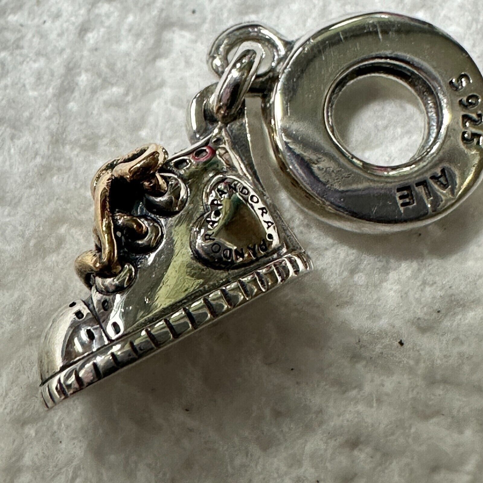 pandora Pandora, Genuine Baby Shoe Retired Dangle Charm, 925 ALE Sil Size ONE SIZE - 3 Thumbnail