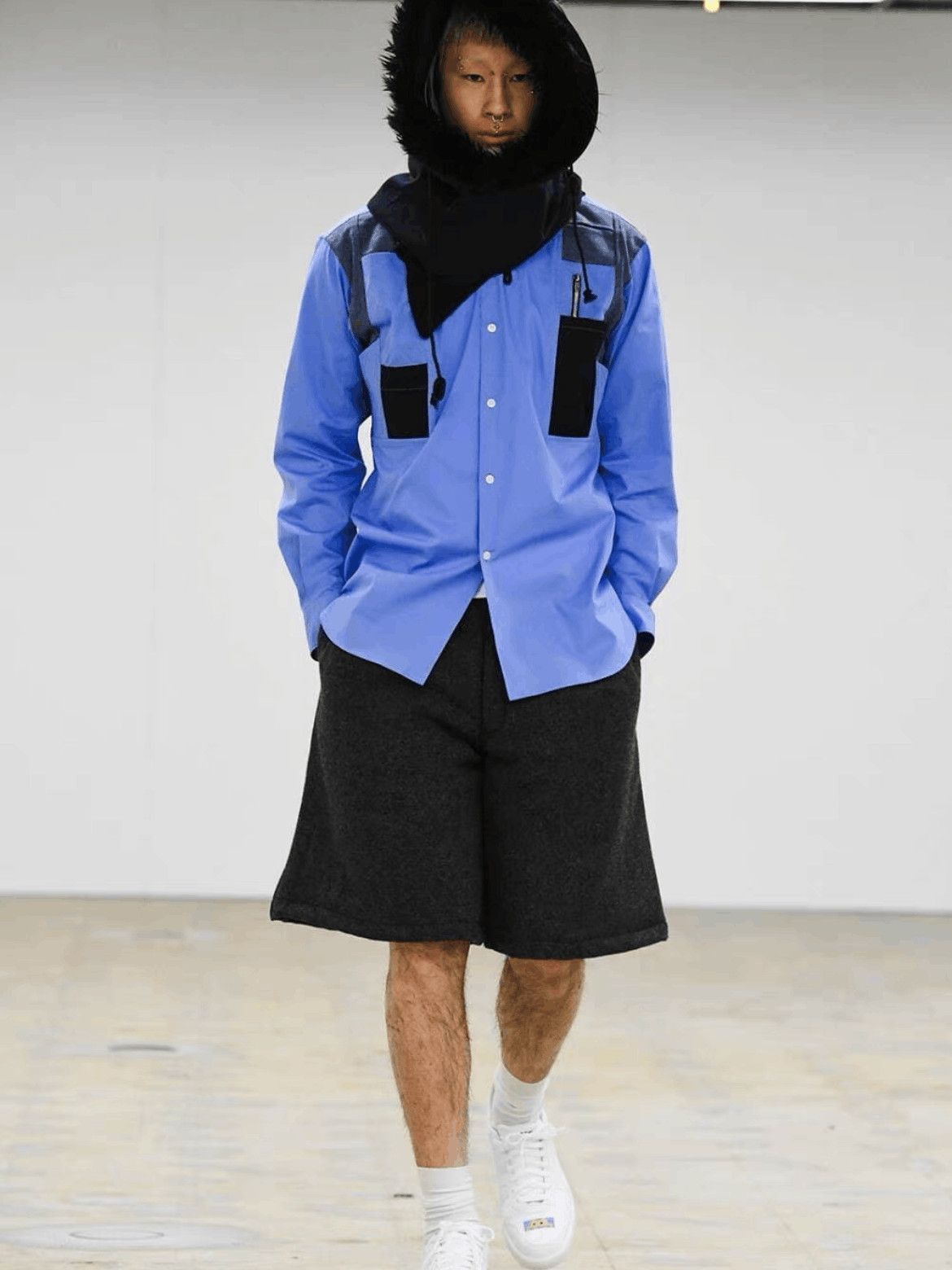 Comme des Garcons SHIRT Comme Des Garcons Shirt 22AW Hood Hat-2508 Size ONE SIZE - 9 Thumbnail
