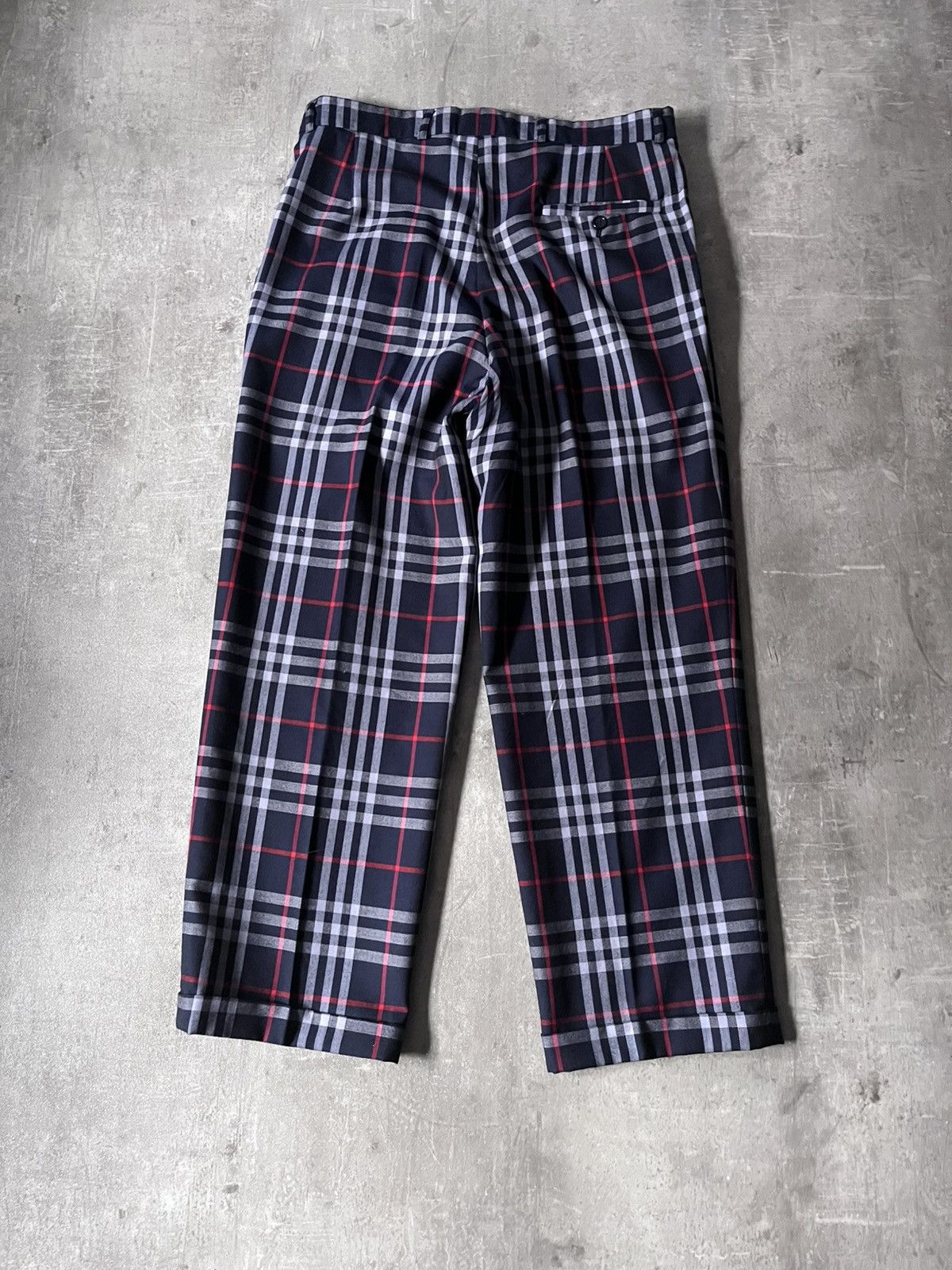 Burberry Burberrys Nova check wool pants navy Size US 32 / EU 48 - 8 Thumbnail